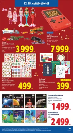 Lidl Akciós újság - amely érvényes a következő dátumtól: 18.12.2025 | Oldal: 37