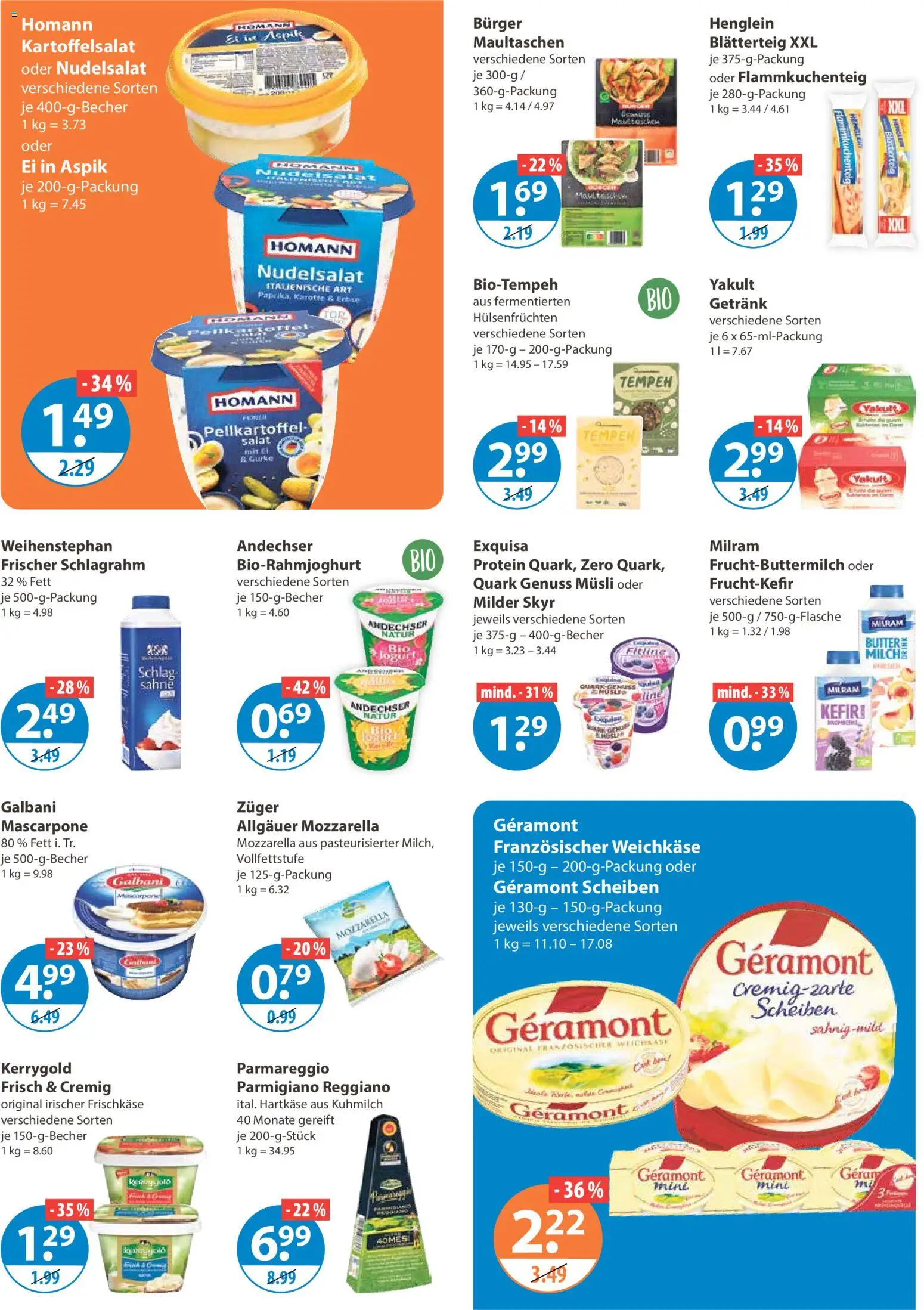 V-Markt - Schwaben / Oberbayern – gültig ab 26.02.2026 | Seite: 6 | Produkte: Mozzarella, Paprika, Salat, Frischkase