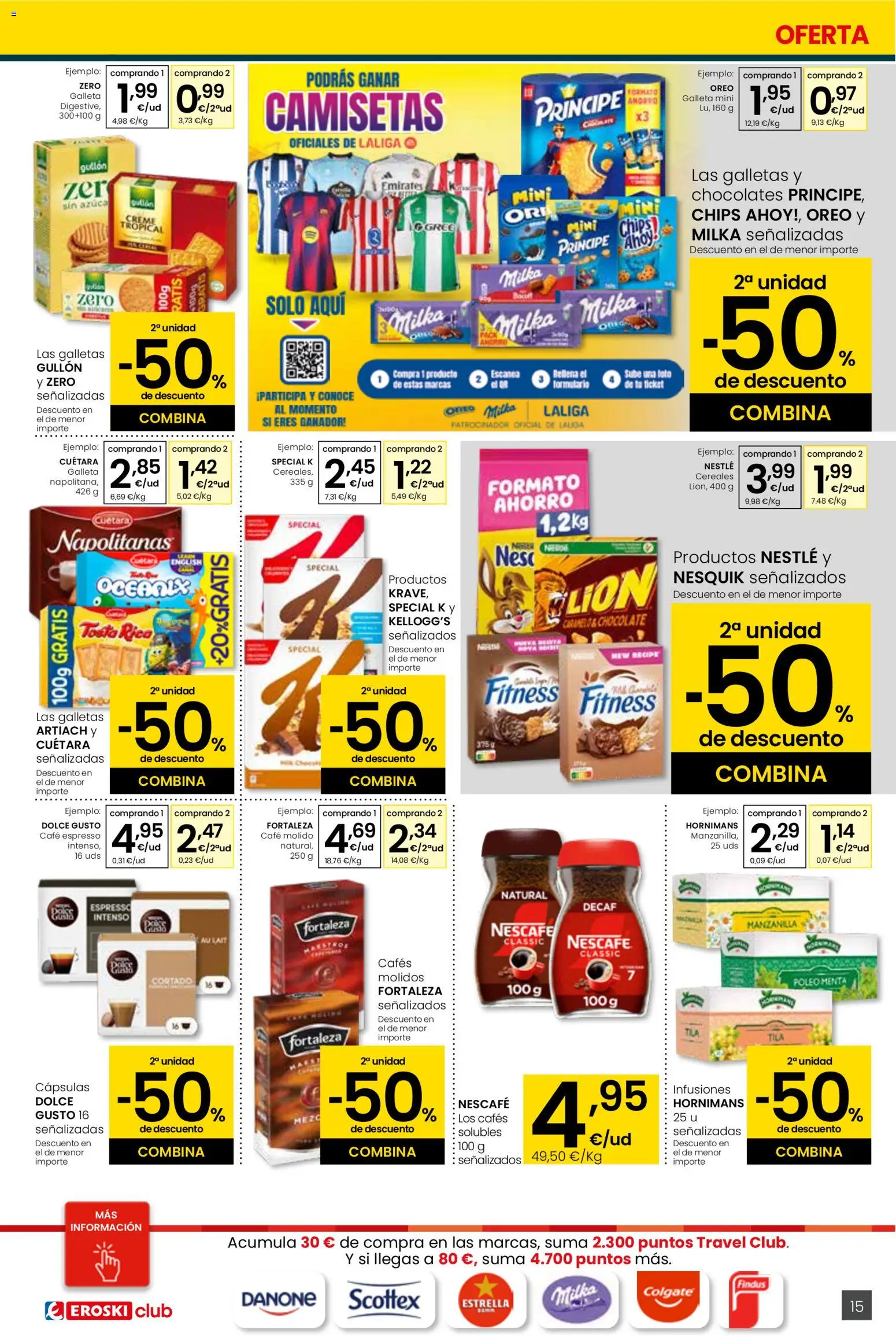 Eroski - Viste tu cesta de primavera Center │ válido desde el 26.02.2026 | Página: 15 | Productos: Café, Chocolate, Café molido, Galletas