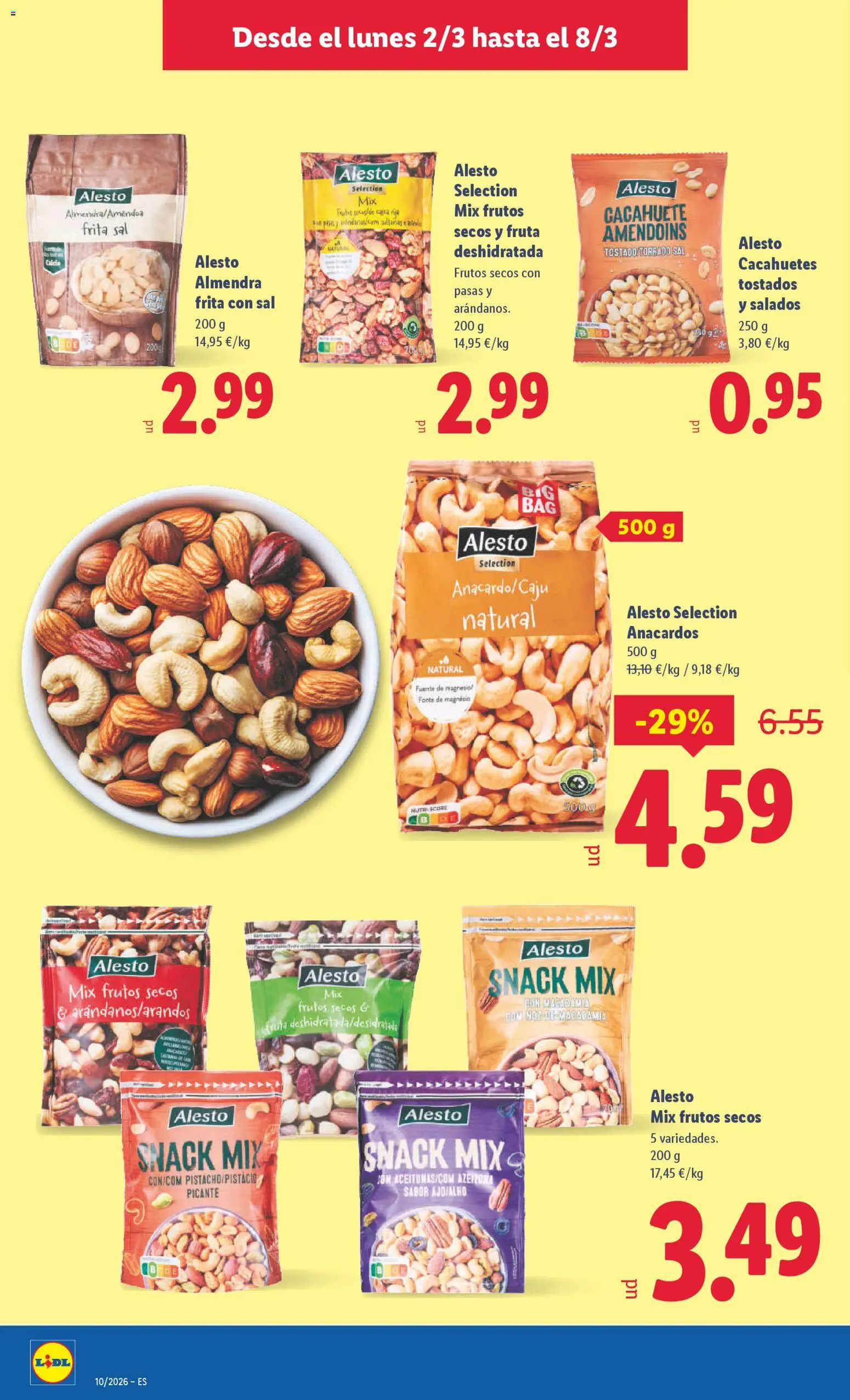 Lidl folleto │ válido desde el 02.03.2026 | Página: 14 | Productos: Frutos secos