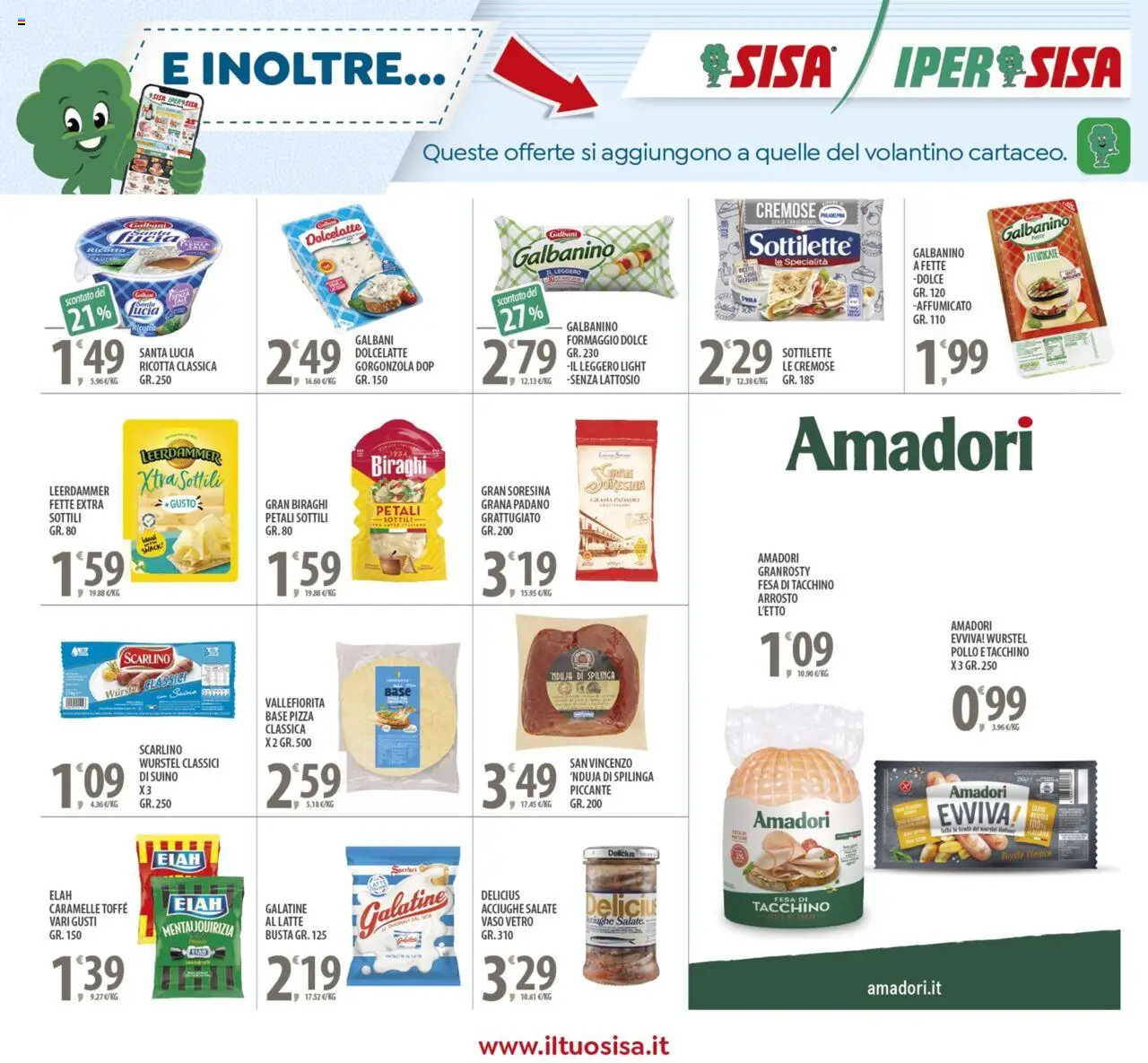 Volantino SISA del 12.09.2025 | Pagina: 20 | Prodotti: Pollo, Suino, Wurstel, Acciughe