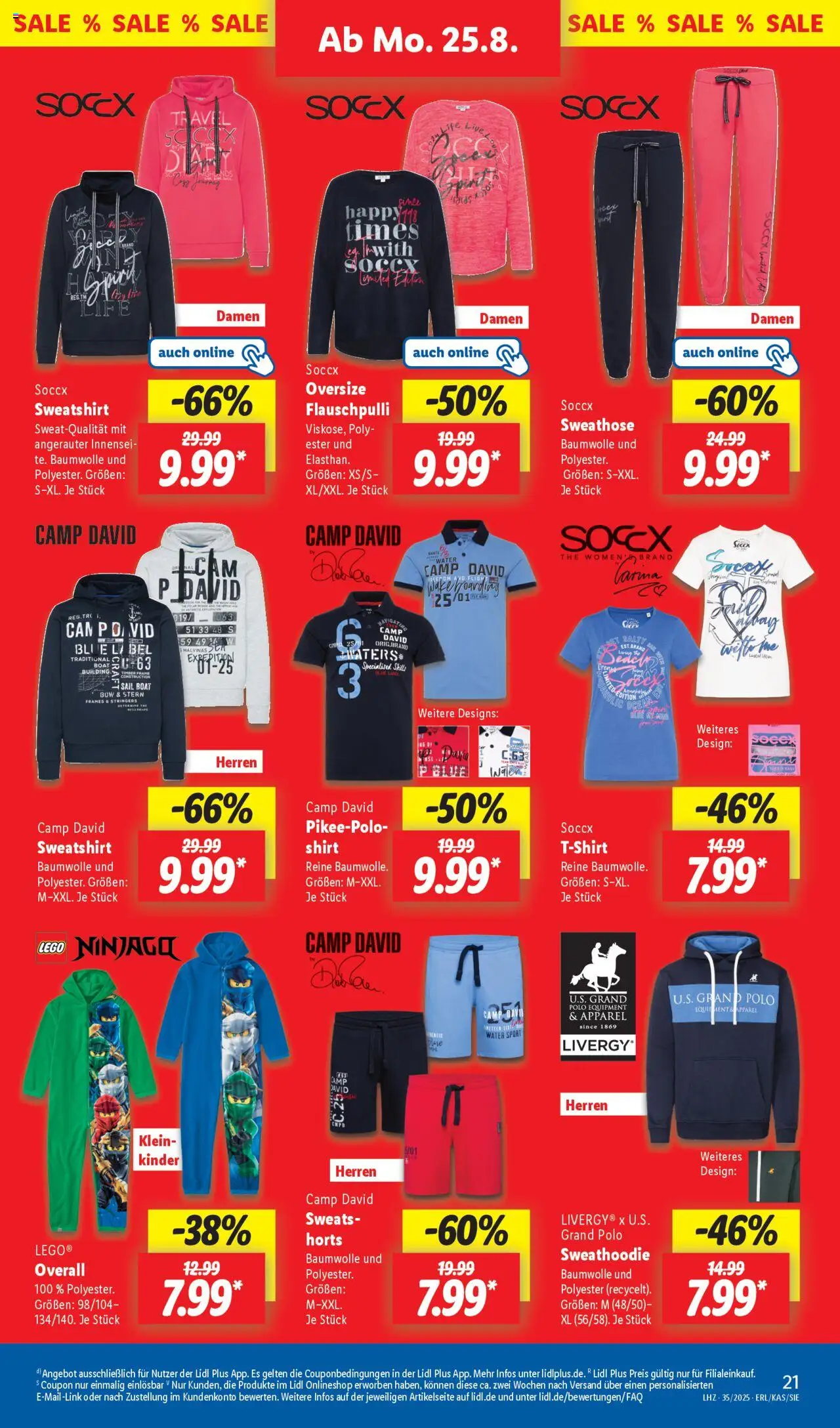 Lidl Prospekt Hilders	 - gültig ab dem 25.08.2025 | Seite: 5 | Produkte: Shirt, Sweatshirt, Scooter, Overall