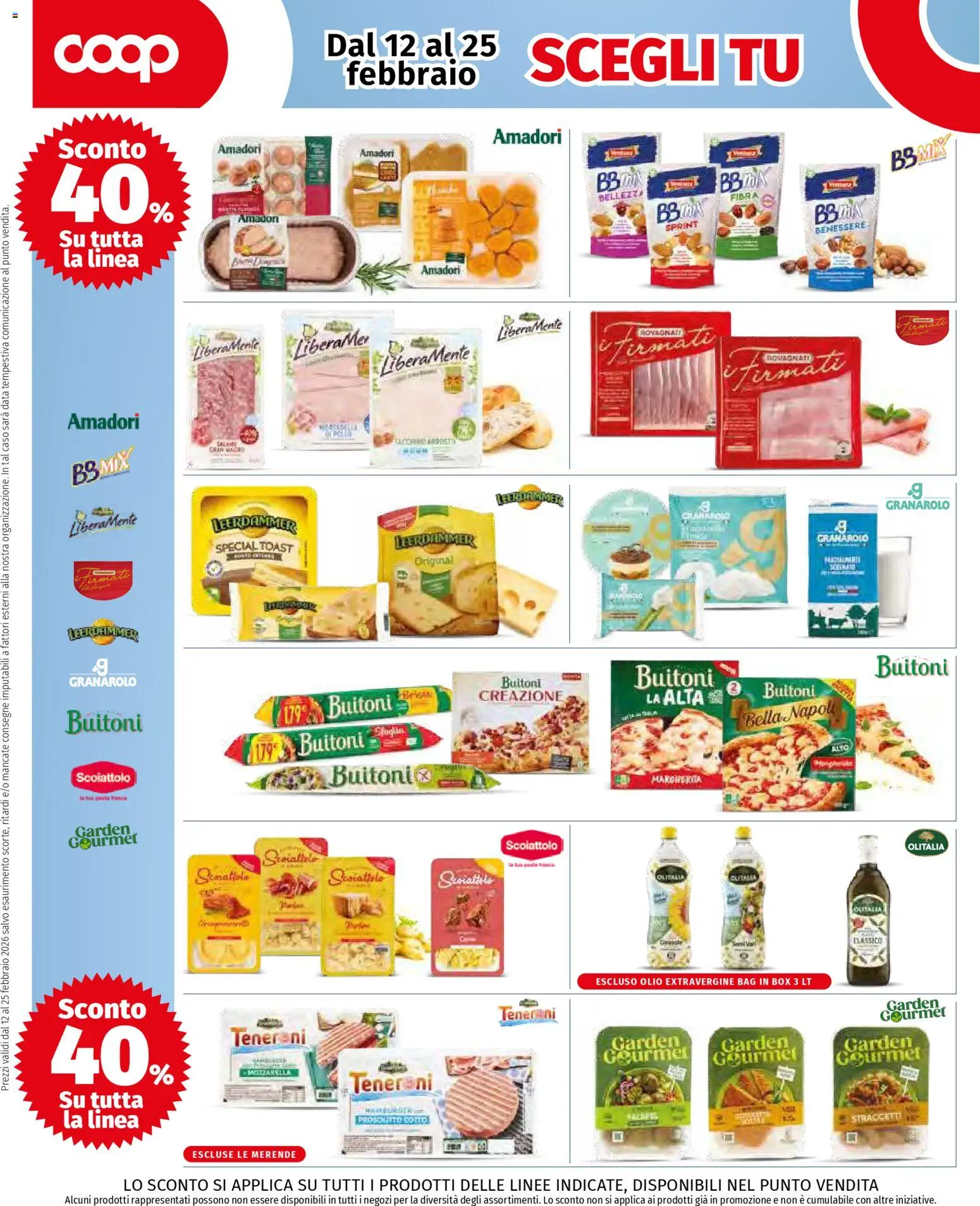 Volantino COOP del 12.02.2026 | Pagina: 4 | Prodotti: Mozzarella, Olio, Data