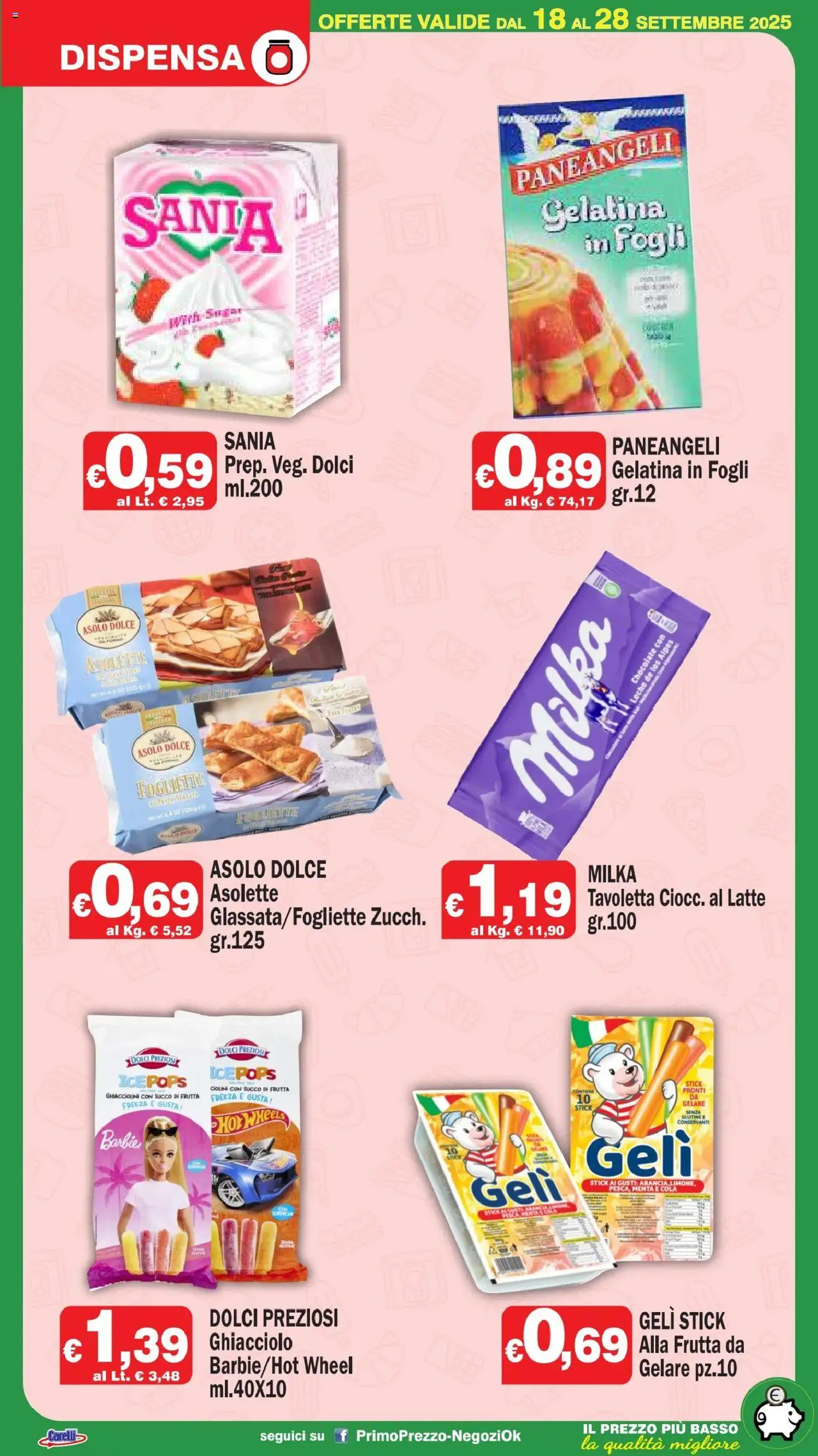 Volantino Primo Prezzo del 18.09.2025 | Pagina: 12