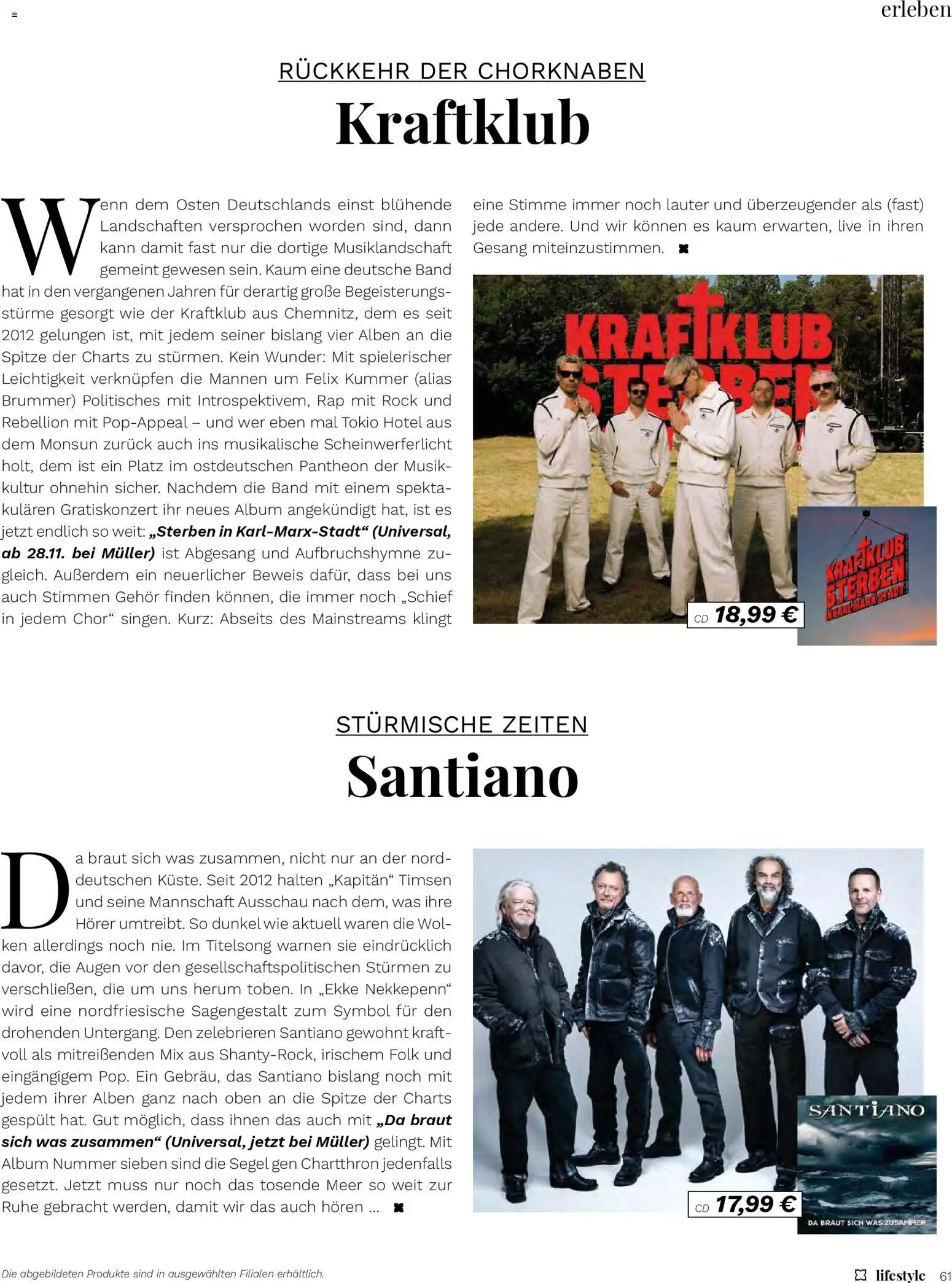 Müller Magazine Lifestyle 6/25 gültig ab 17.11.2025 | Seite: 61 | Produkte: Rock