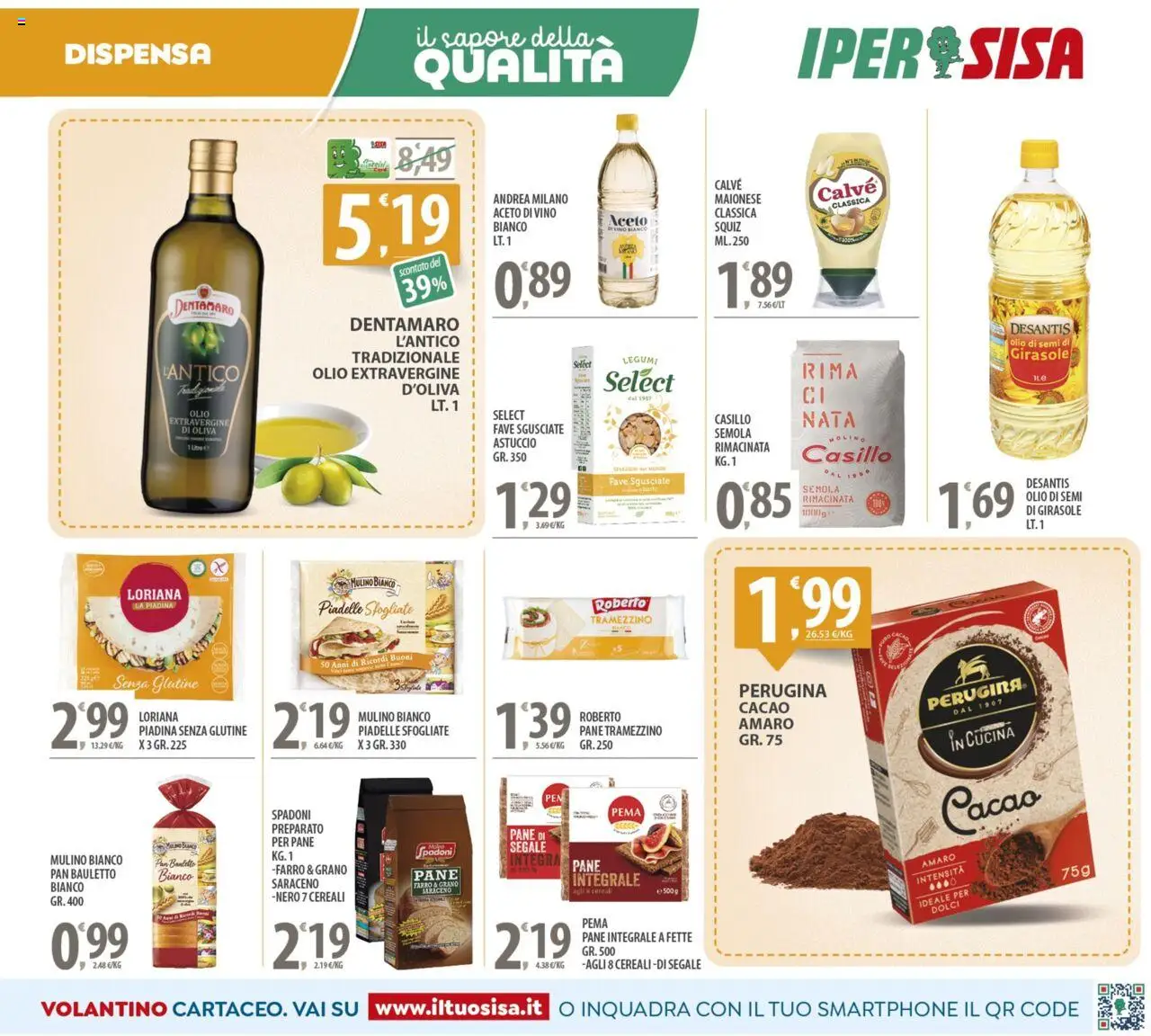 Volantino SISA del 03.10.2025 | Pagina: 11 | Prodotti: Legumi, Smartphone, Piadina, Aceto