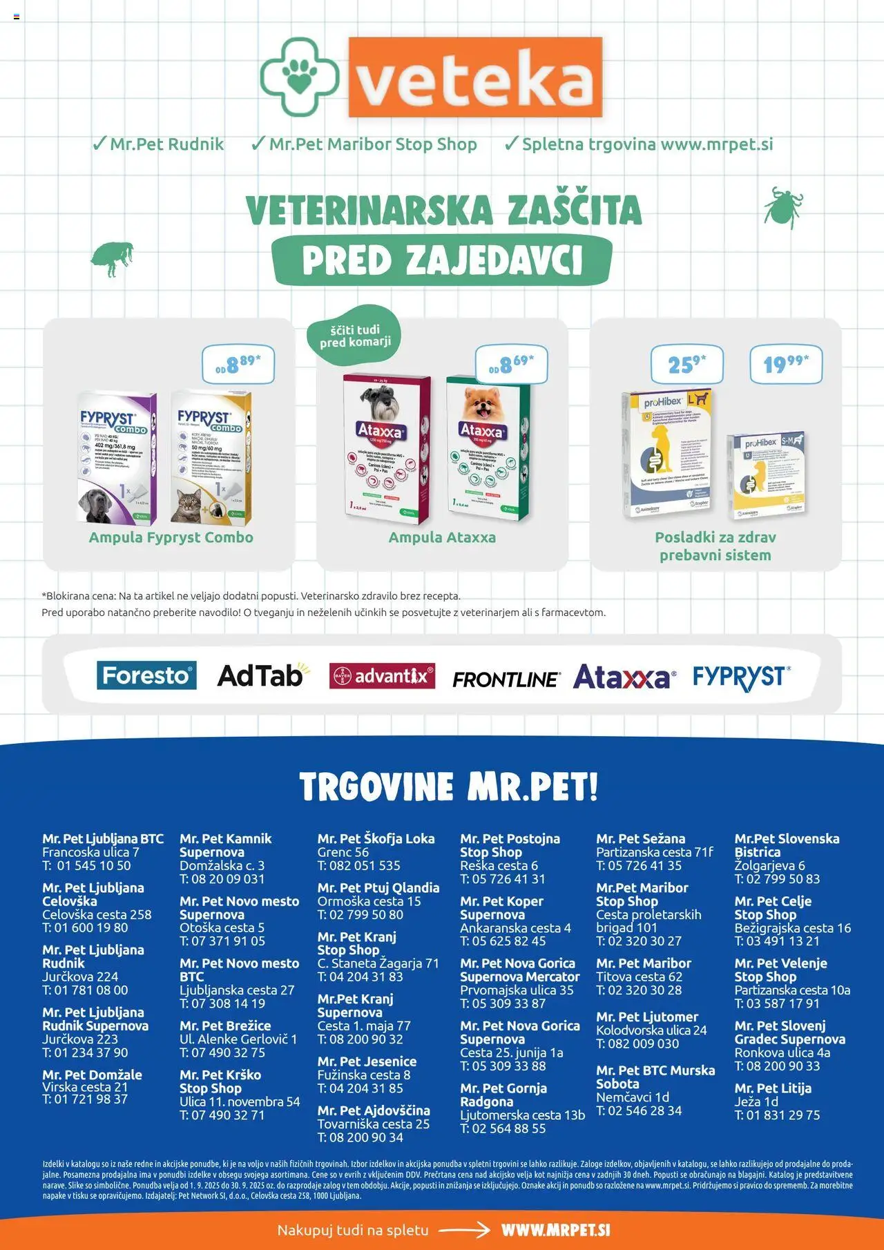 Novi Mr. Pet katalog ponudbe – veljaven od 01.09.2025 | Stran: 16 | Izdelki: Posladki