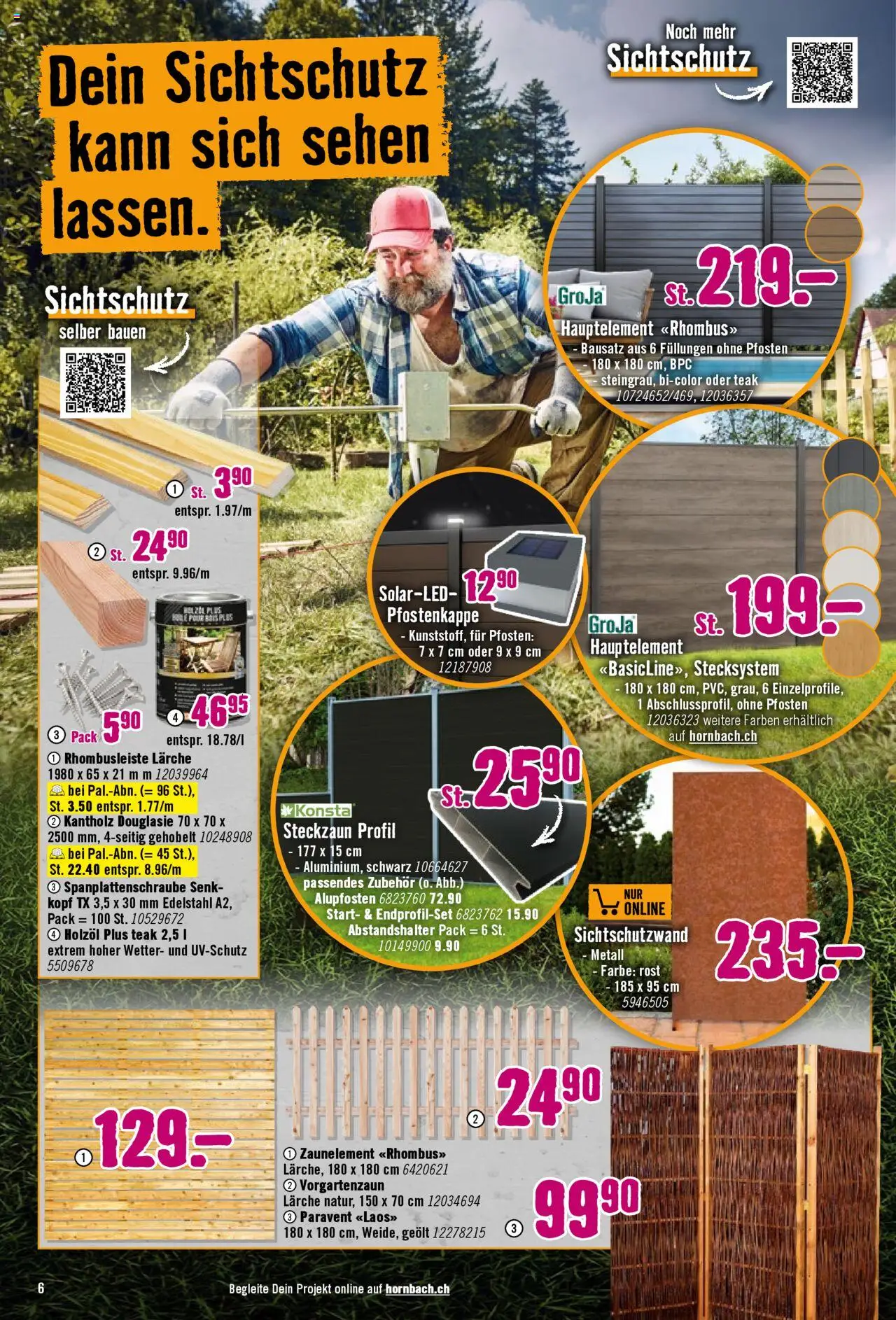 Hornbach Aktionen ab 07.07.2025 | Seite: 6 | Produkte: Sehen