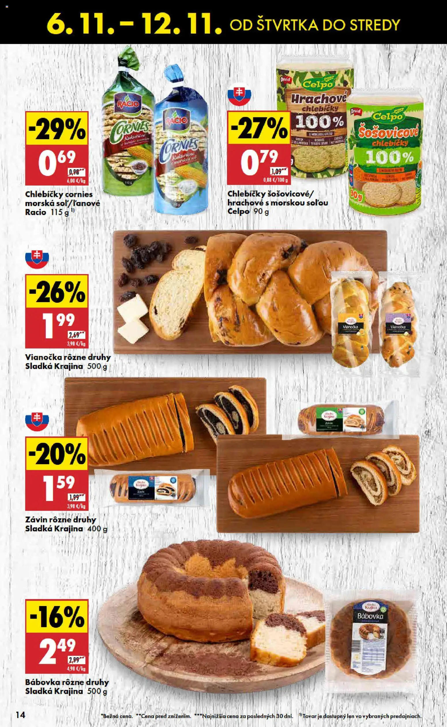 Nové Biedronka akcie – leták je platný od 06.11.2025 | Strana: 14 | Produkty: Vianočka, Závin