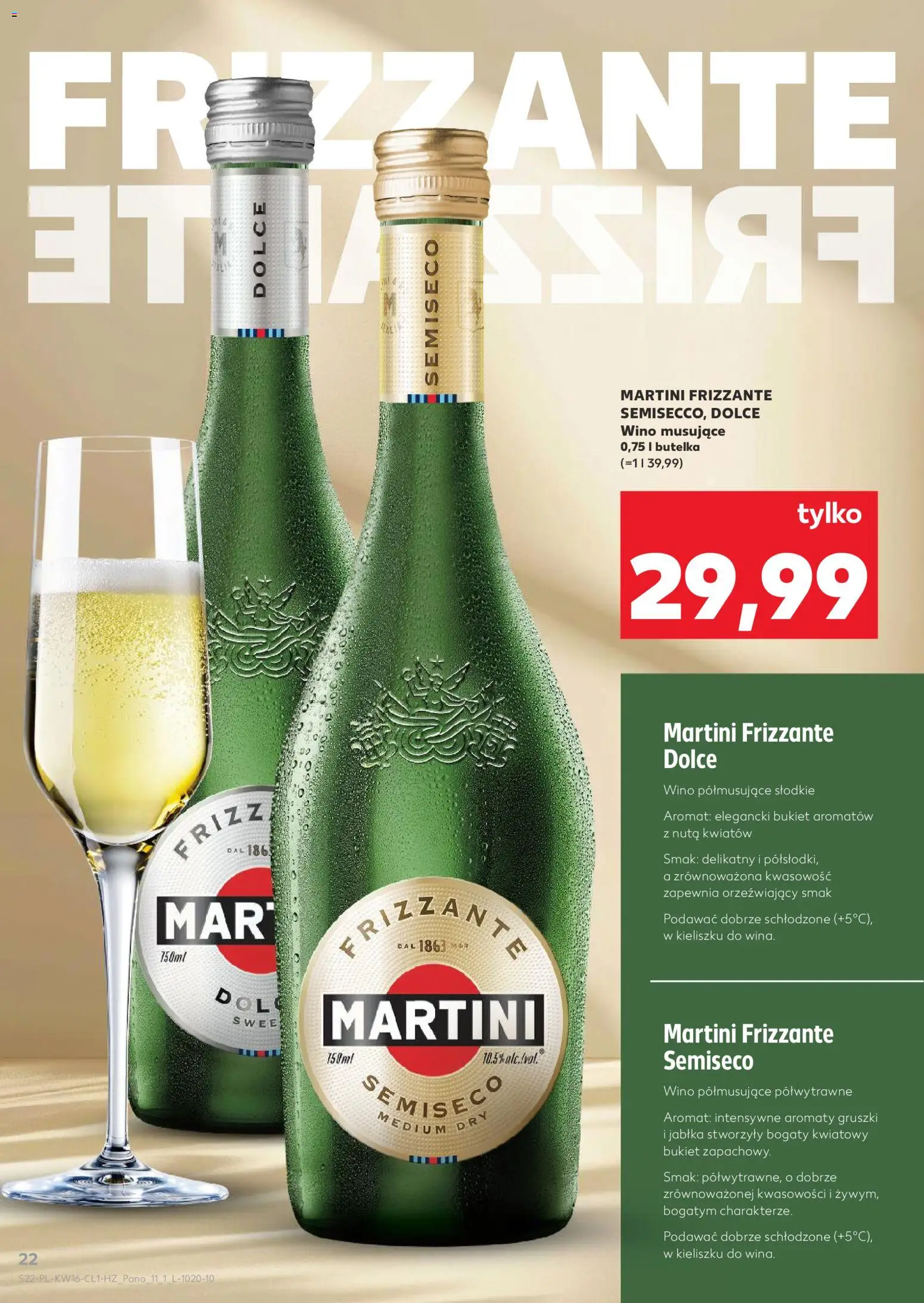 Kaufland Polsko leták - Barek od 16.04.2026 | Strana: 22 | Produkty: Jablka, Martini, Frizzante