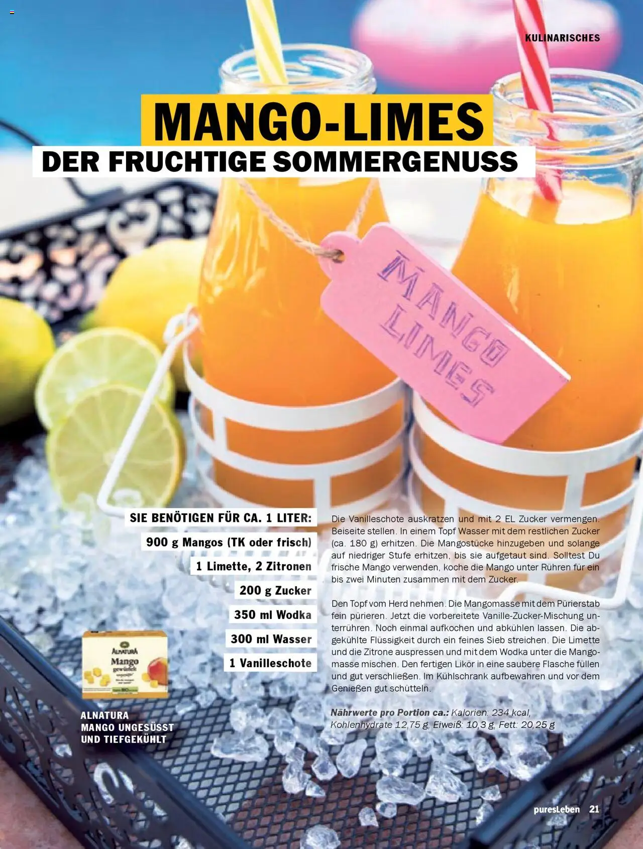 HIT  pures Leben 03/2025 - gültig ab dem 01.07.2025 | Seite: 21 | Produkte: Wasser, Zucker, Zitrone, Wodka