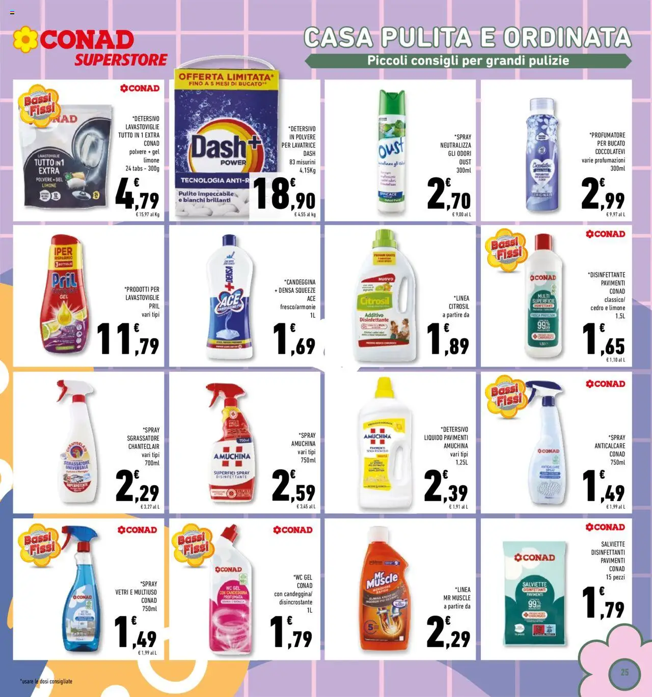 Volantino Conad del 27.08.2025 | Pagina: 25 | Prodotti: Anticalcare, Sgrassatore, Lavatrice, Lavastoviglie