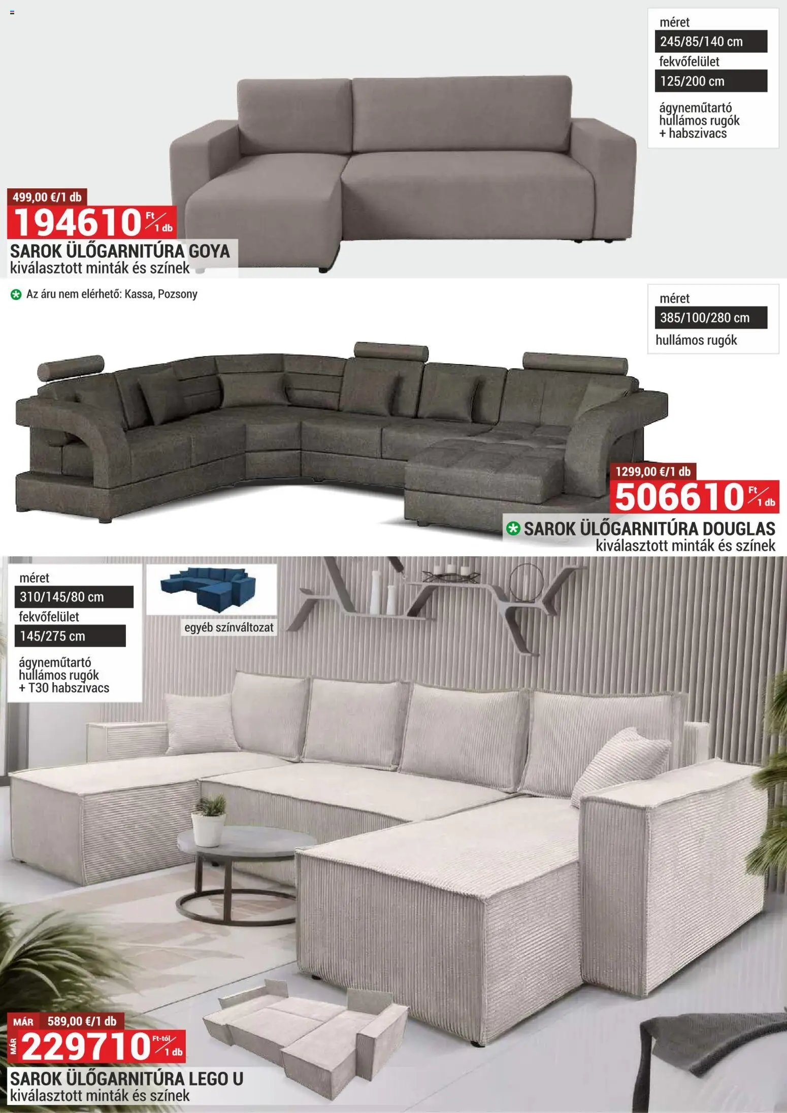 Merkury Market akciós ujság - amely érvényes a következő dátumtól: 01.12.2025 | Oldal: 7 | Termékek: Sarok ülőgarnitúra