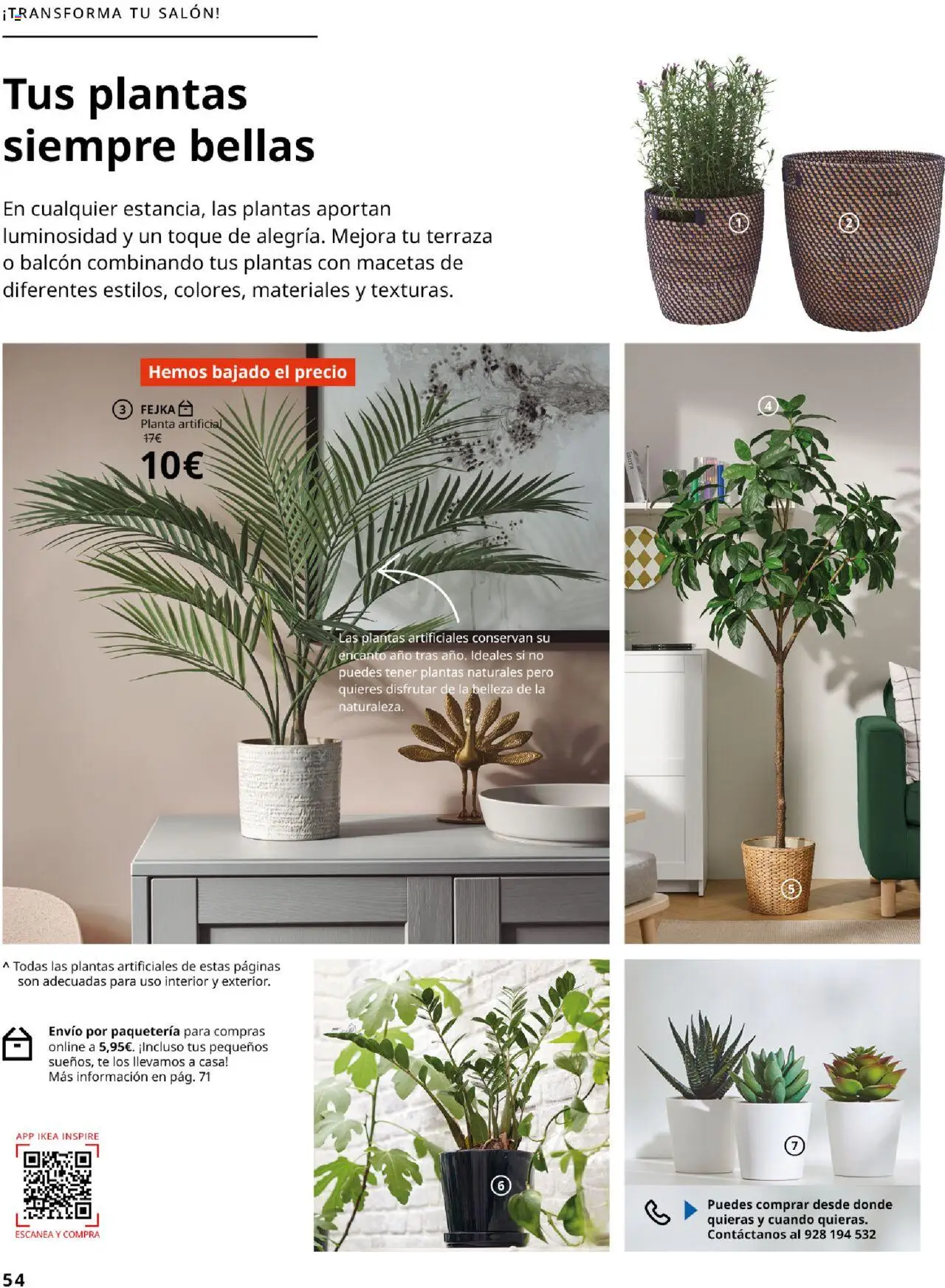 Catálogo IKEA Accesorios y decoración │ válido desde el 04.02.2025 | Página: 54 | Productos: Té, Planta artificial