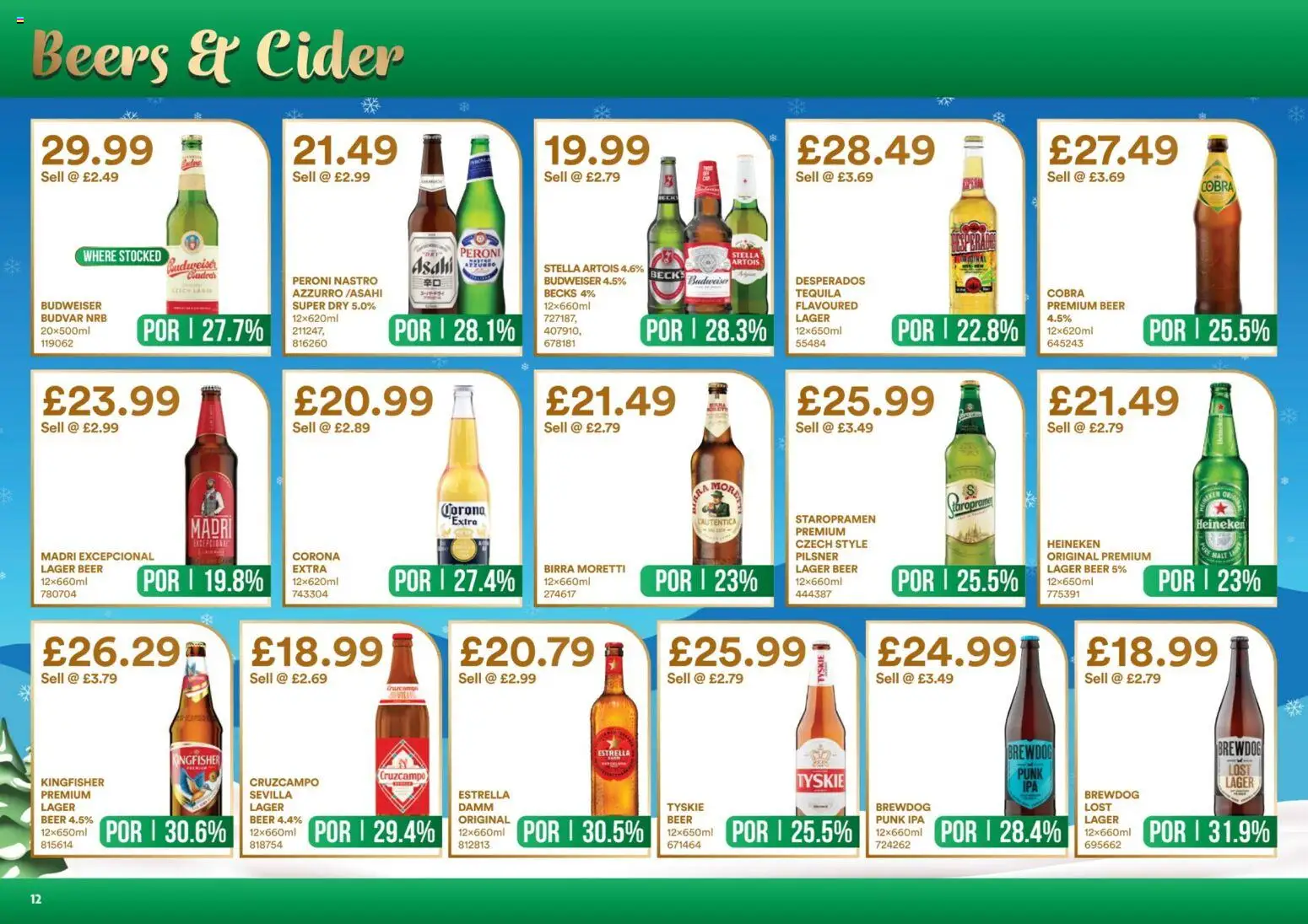 {H1} | Page: 12 | Products: Beer