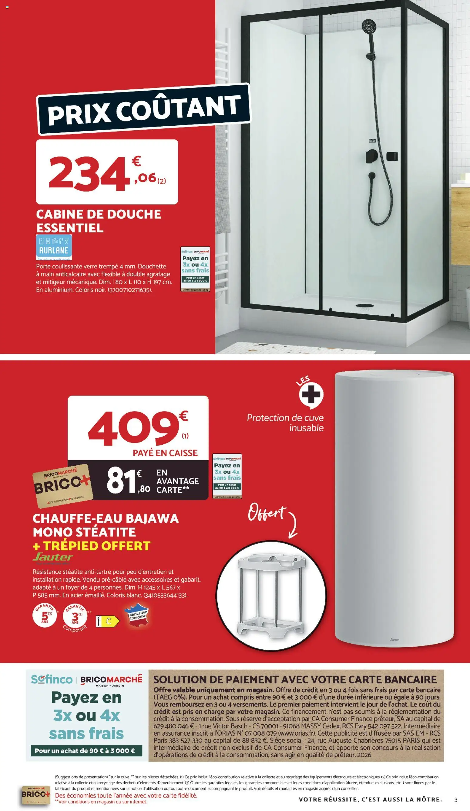 {H1} | Page: 3 | Produits: Porte, Douche