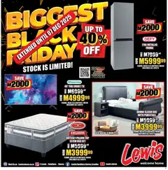 Lewis Stores specials catalogue – valid from 01.12.2025