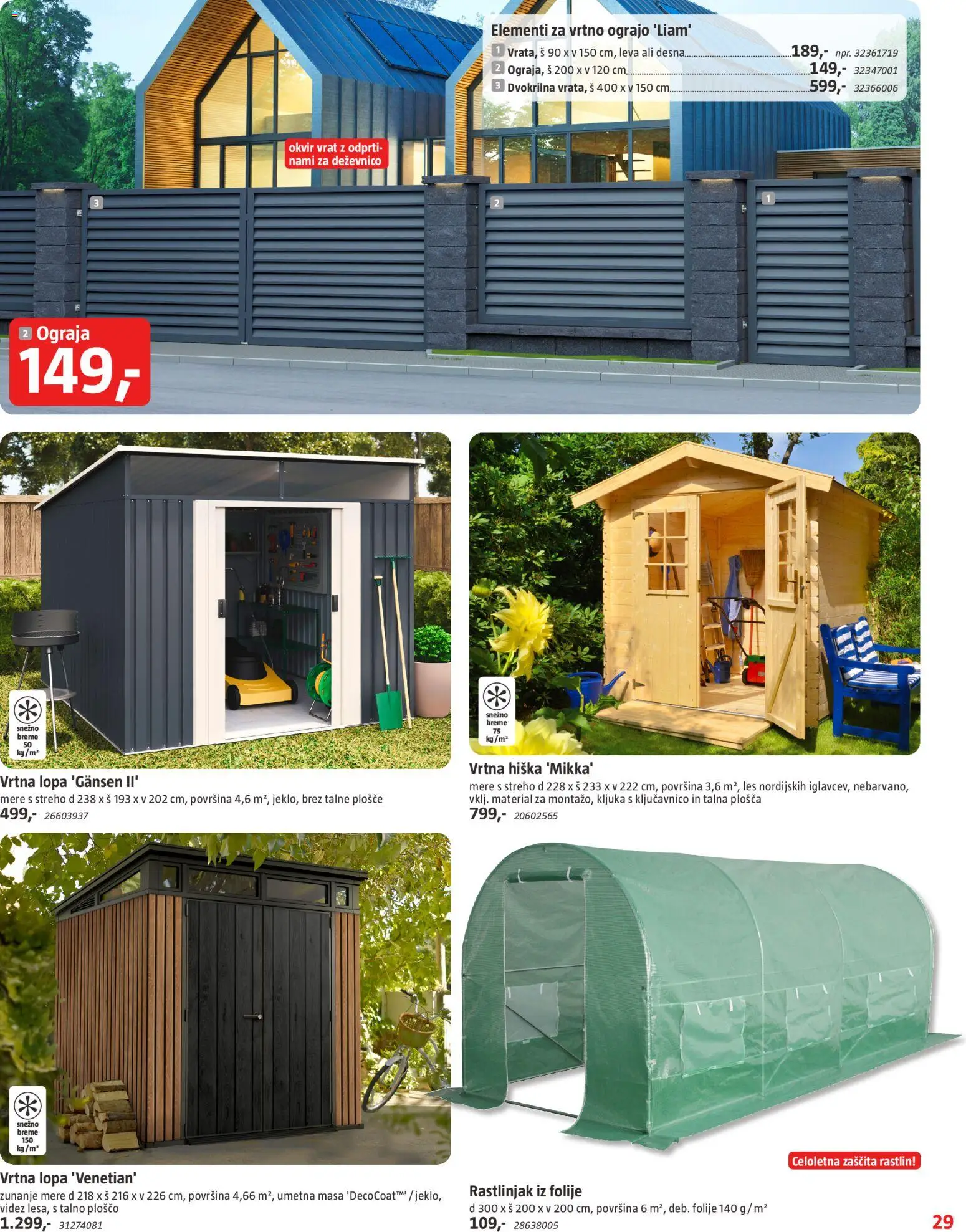 Novi Bauhaus katalog ponudbe – veljaven od 29.01.2026 | Stran: 29 | Izdelki: Okvir, Ograja, Kljuka, Talne plošče