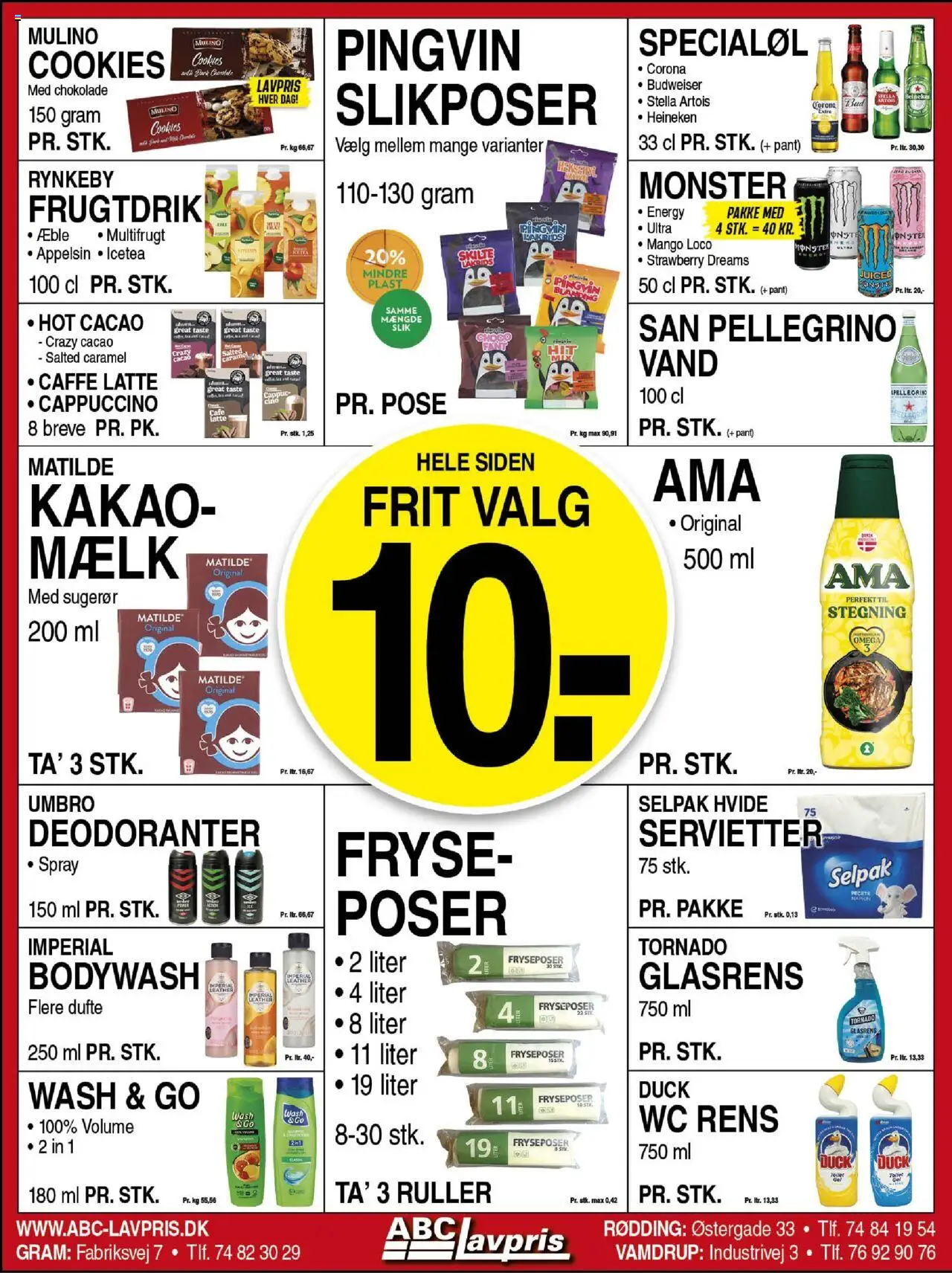 Abc Lavpris Tilbudsavis gyldig fra 20.08.2025 | Side: 4 | Produkter: Mango, Chokolade, Slik, Cookies