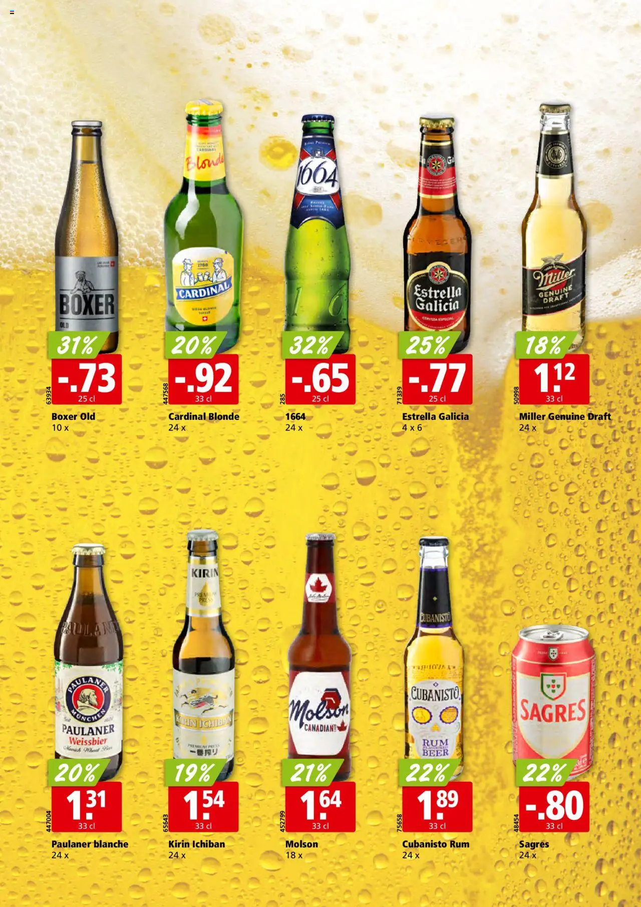 Aligro Aktionen Chavannes, Matran, Genève, Sion – gültig ab 13.10.2025 | Seite: 28 | Produkte: Primer, Weißbier, Boxer