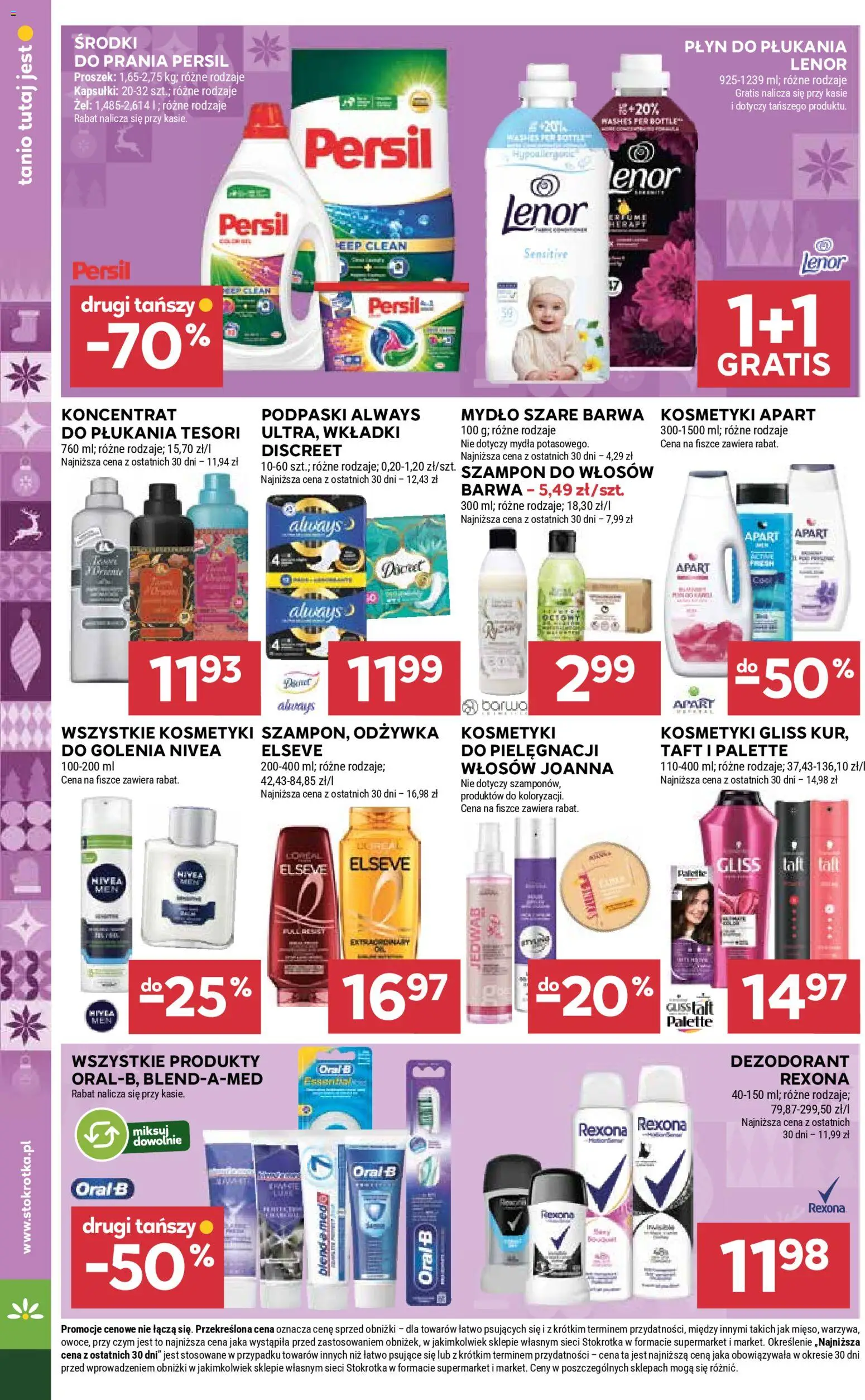 Stokrotka Gazetka od 18.12.2025 | Strona: 39 | Produkty: Lenor proszek, Stokrotka, Kosmetyki, Szampon