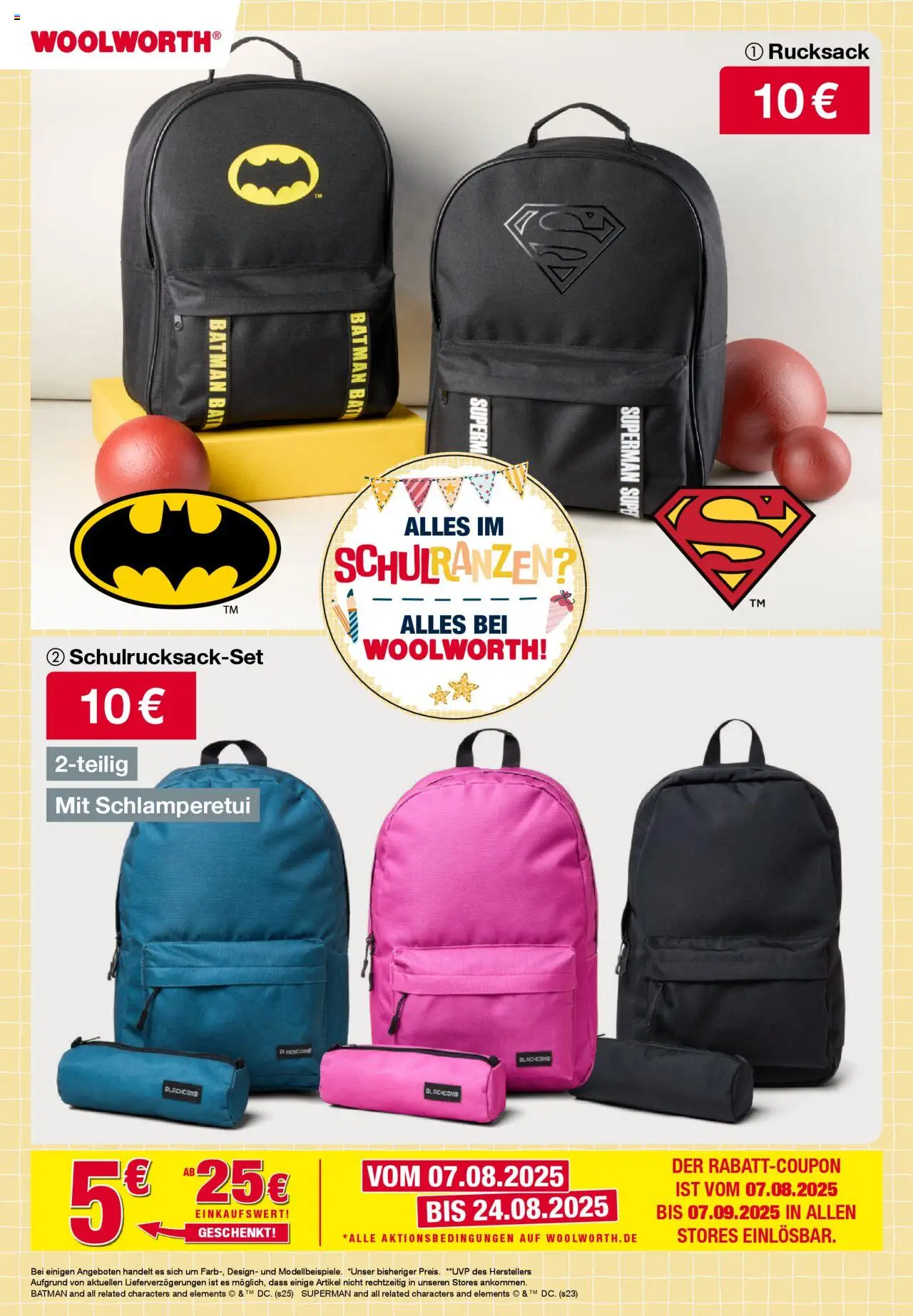 Woolworth Schulprospekt - gültig ab dem 20.08.2025 | Seite: 5 | Produkte: Rucksack