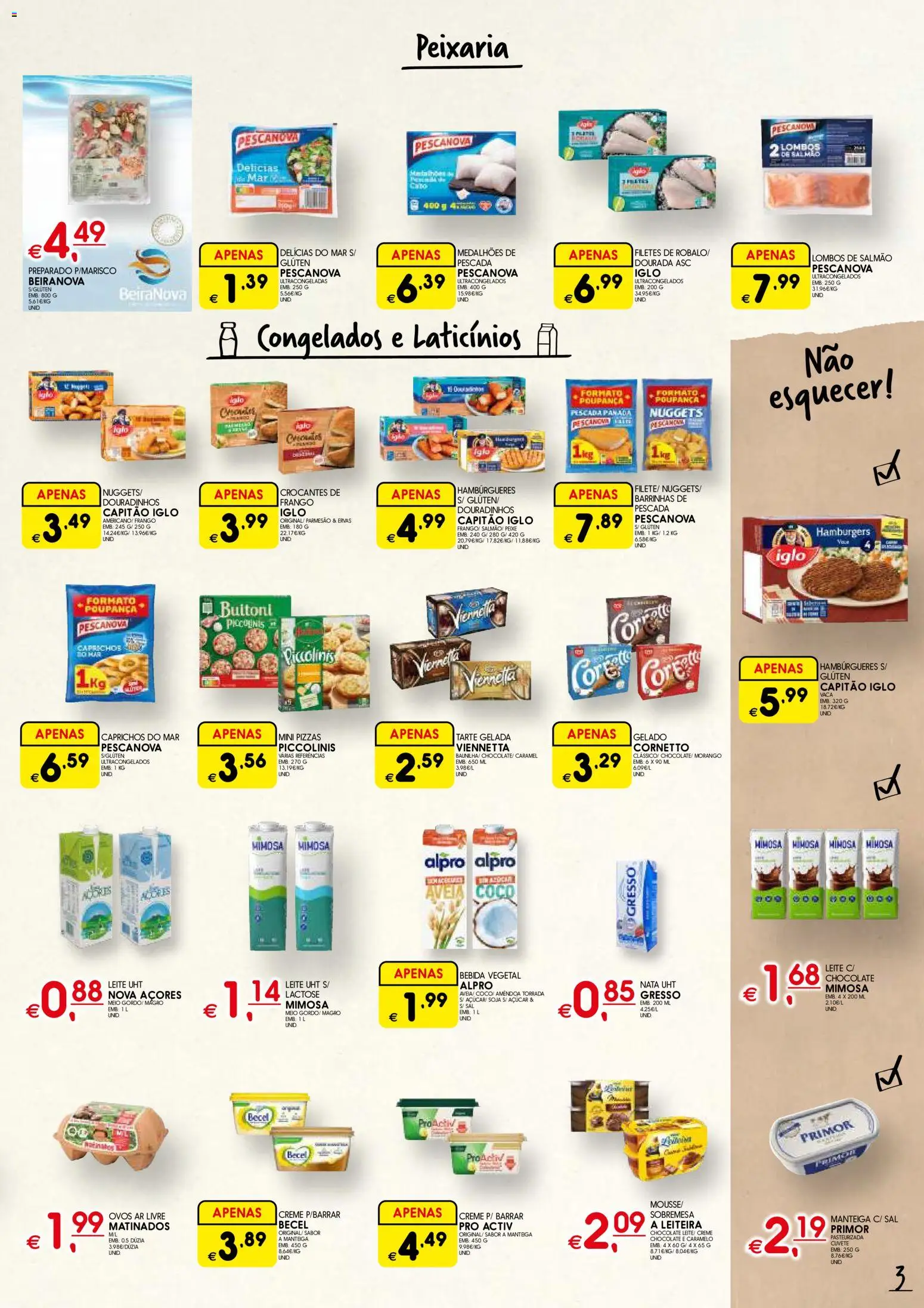 Meu Super folheto │ válido de 01.04.2026 | Página: 3 | Produtos: Aveia, Sal, Leite, Creme