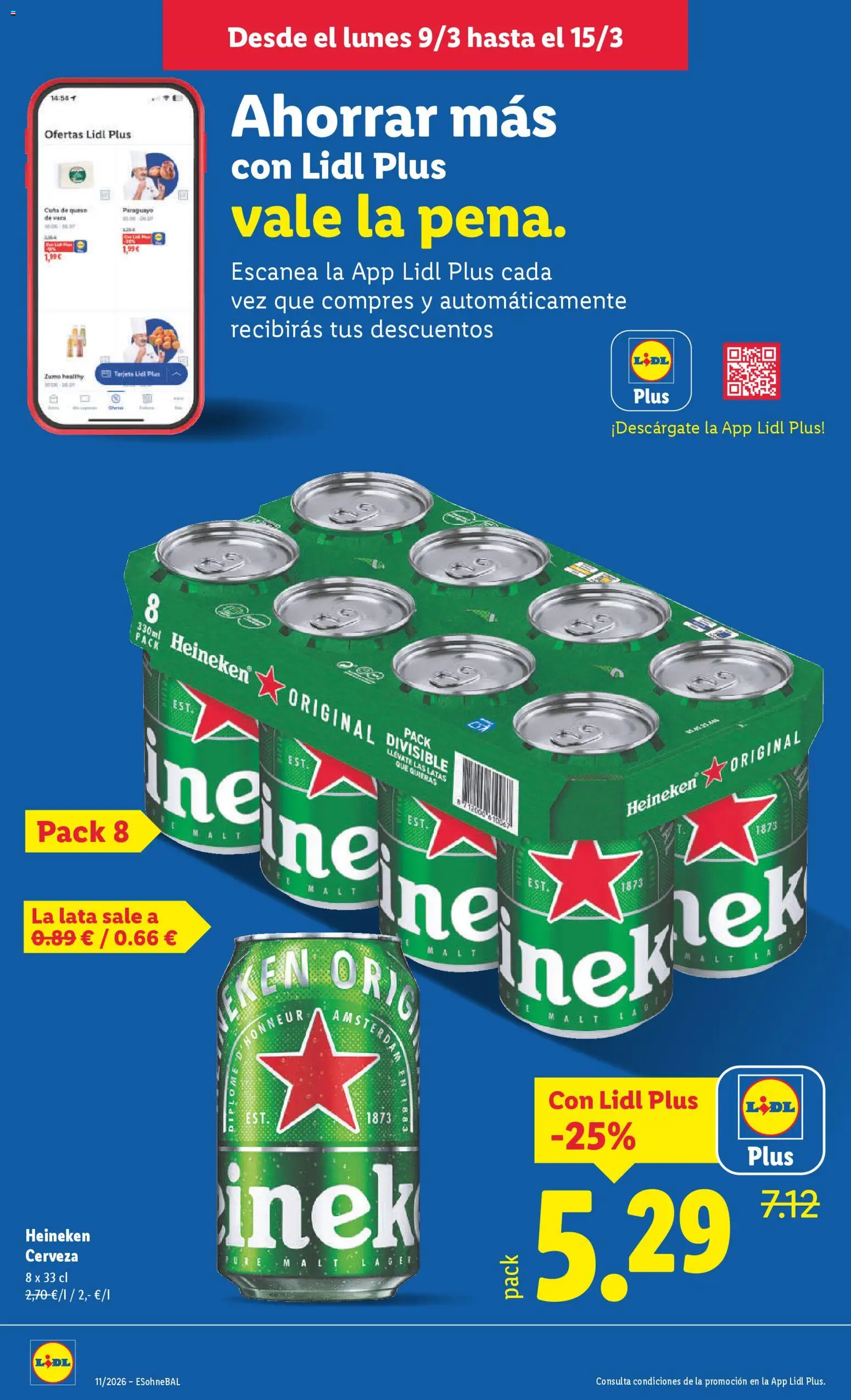 Lidl folleto │ válido desde el 09.03.2026 | Página: 24 | Productos: Cerveza, Ροζ πιπέρι, Σπανάκι, Cuna