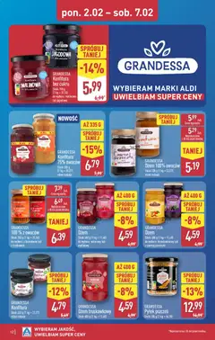 Pogląd oferty "Aldi Gazetka" - ważna od 02.02.2026 | Strona: 12 | Produkty: Porzeczka, Dżem