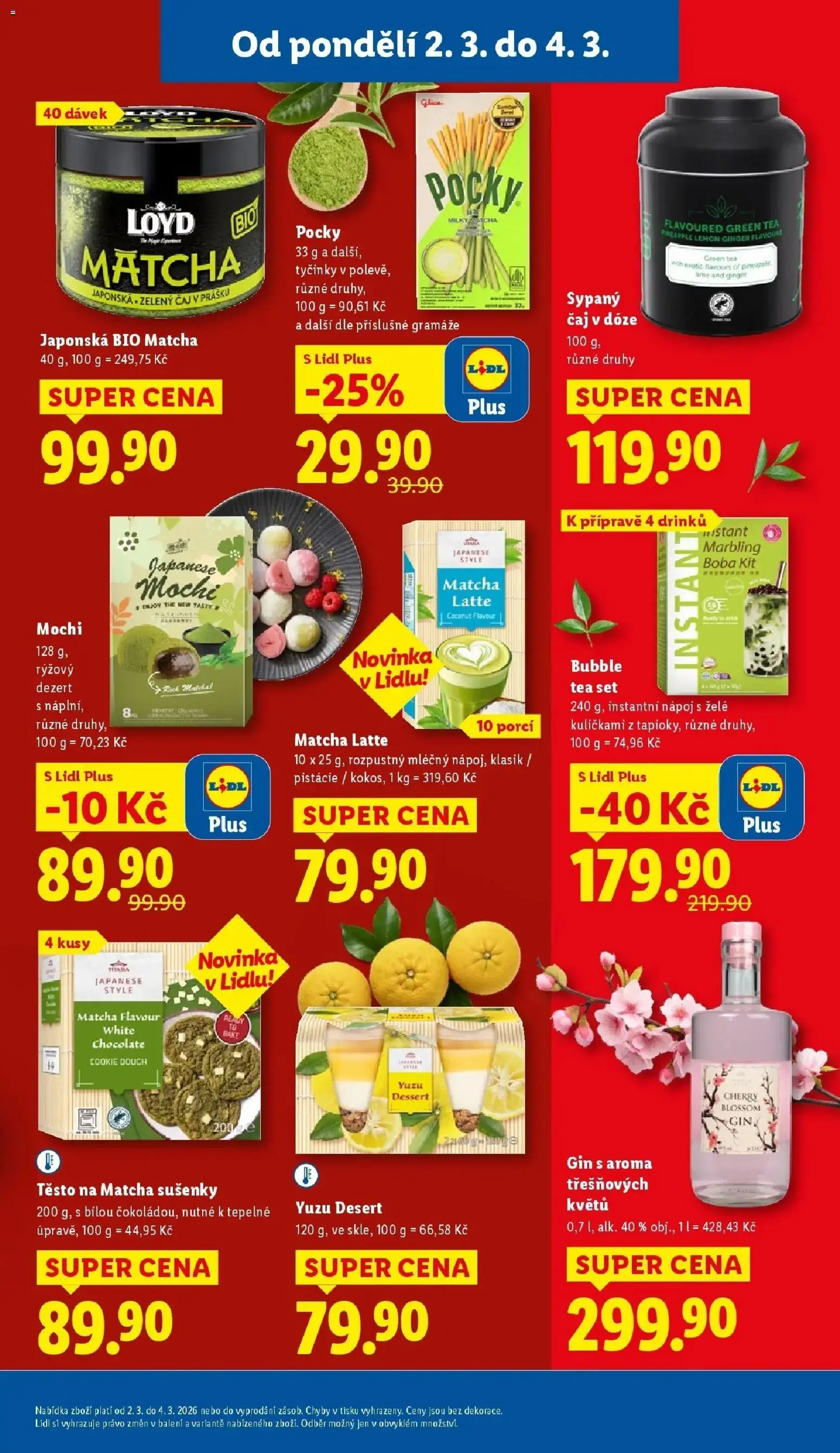 Lidl aktuální leták od 02.03.2026 | Strana: 21 | Produkty: Čaj, Gin, Kokos, Těsto