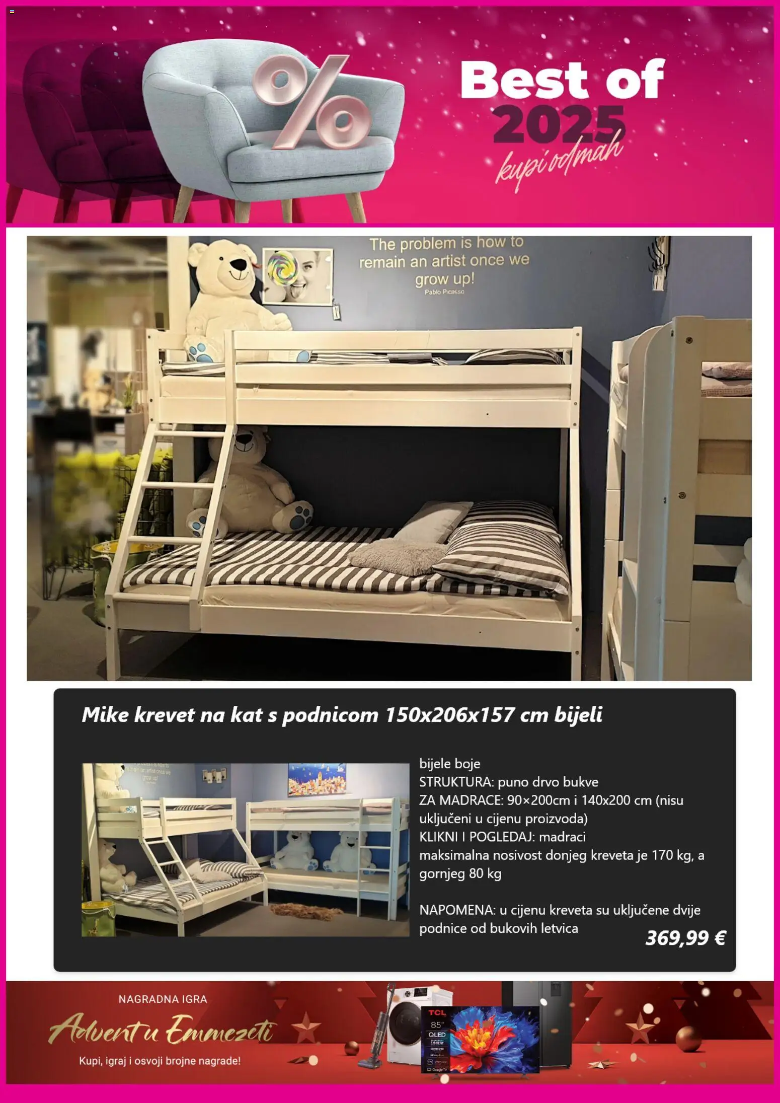 Emmezeta katalog | vrijedi od 16.12.2025 | Stranica: 5 | Proizvodi: Krevet, Podnice, Igra