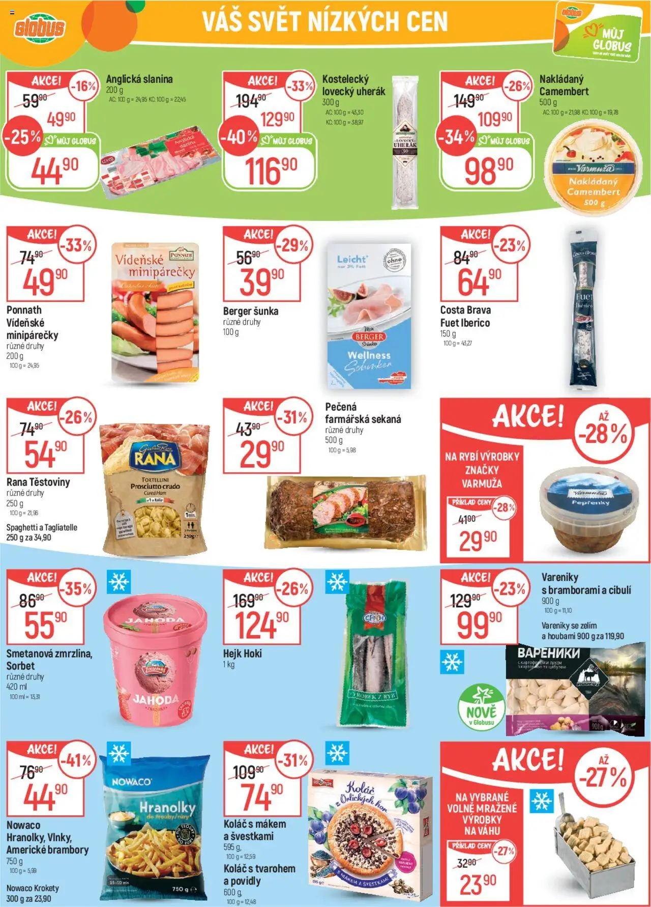 Globus leták od 02.07.2025 | Strana: 25 | Produkty: Krokety, Těstoviny, Hranolky, Slanina