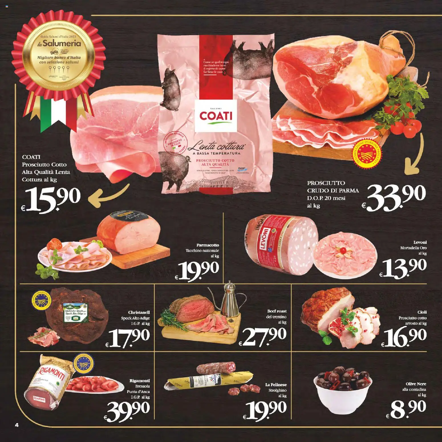 Volantino Decò del 06.03.2026 | Pagina: 4 | Prodotti: Speck, Prosciutto Cotto, Tacchino, Prosciutto