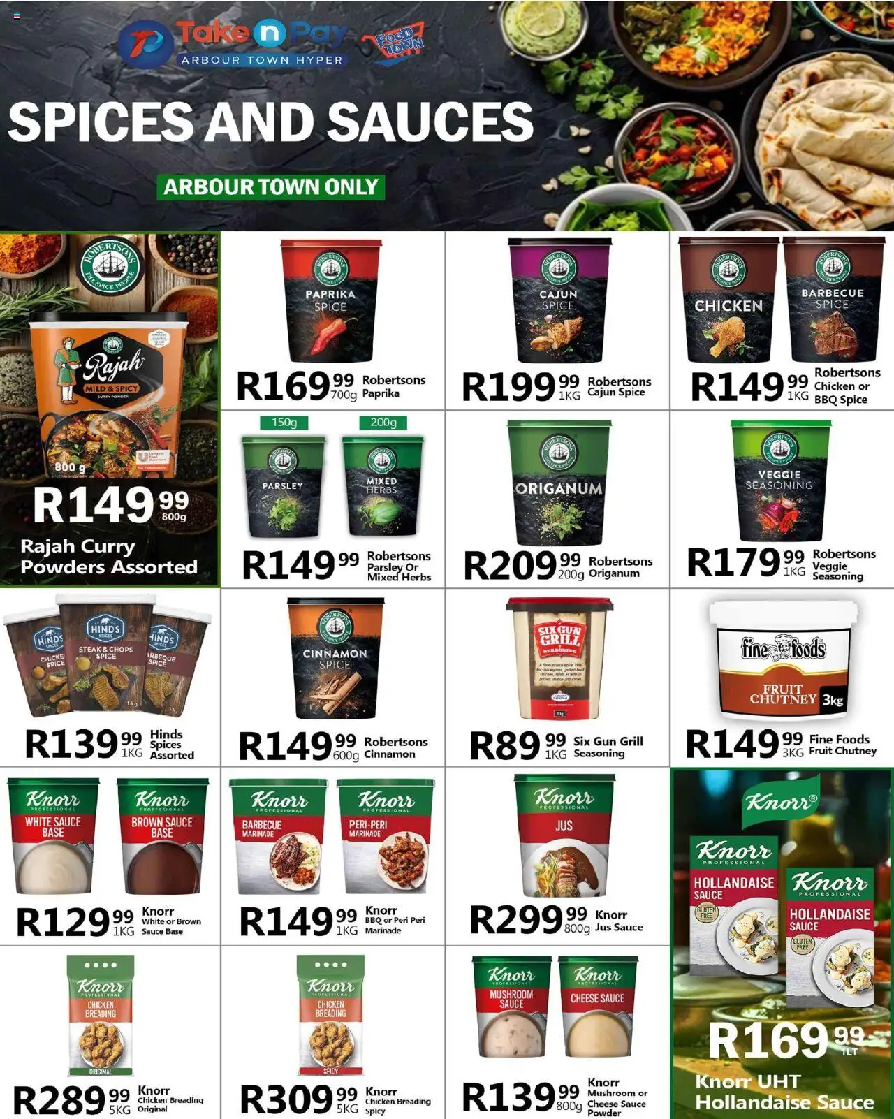 New Take n Pay catalogue – valid from 08.09.2025 | Page: 32 | Products: Parsley, Chutney, Sauces, Seasoning