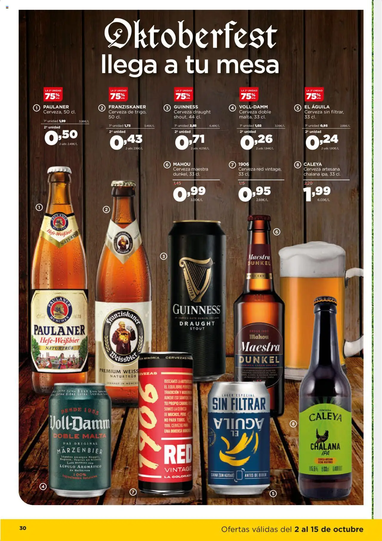 Alimerka folleto Asturias │ válido desde el 02.10.2025 | Página: 30 | Productos: Κρεμάστρα, Cerveza, Mesa