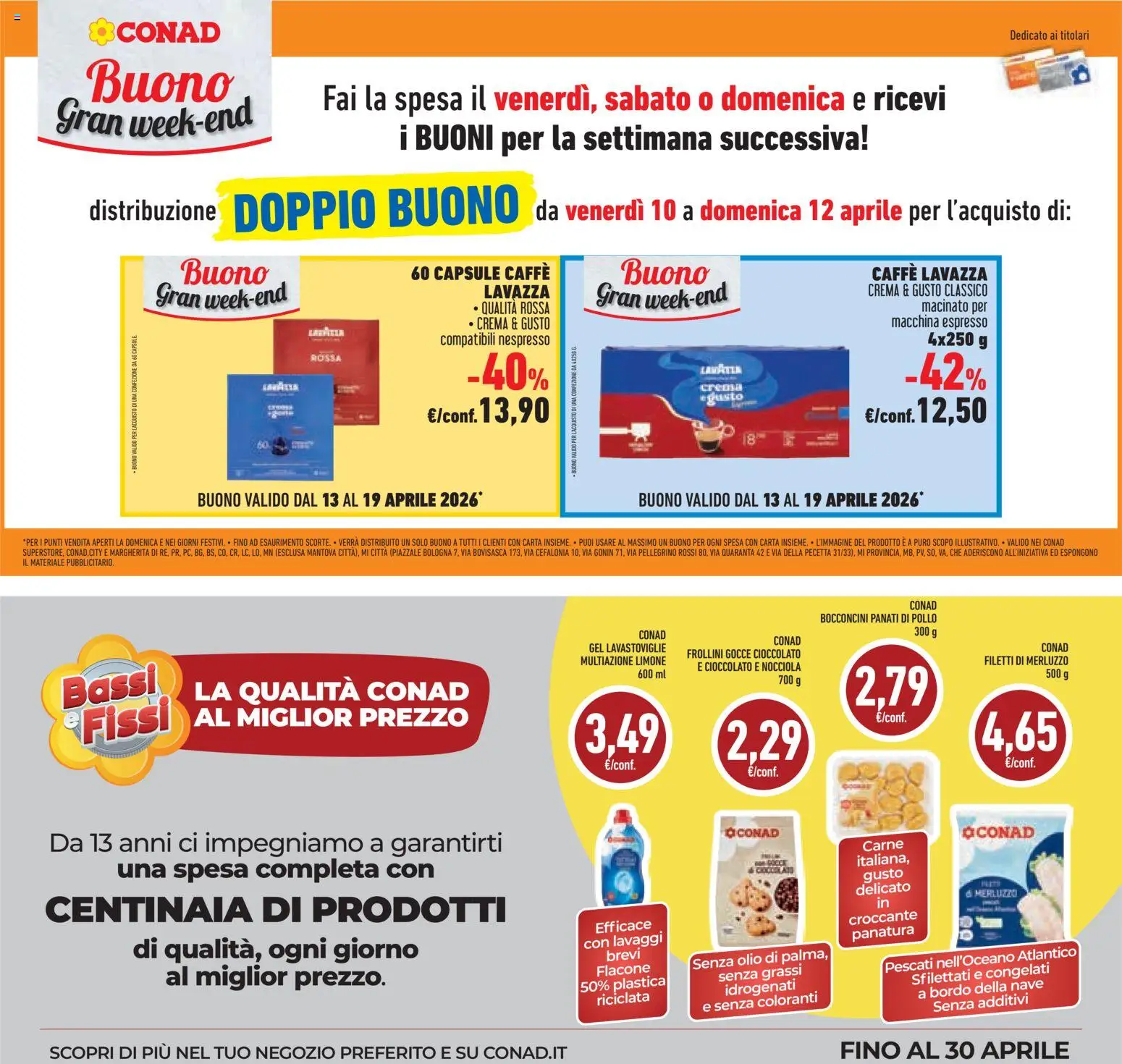 Volantino Conad del 08.04.2026 | Pagina: 41 | Prodotti: Crema, Cioccolato, Olio, Macinato