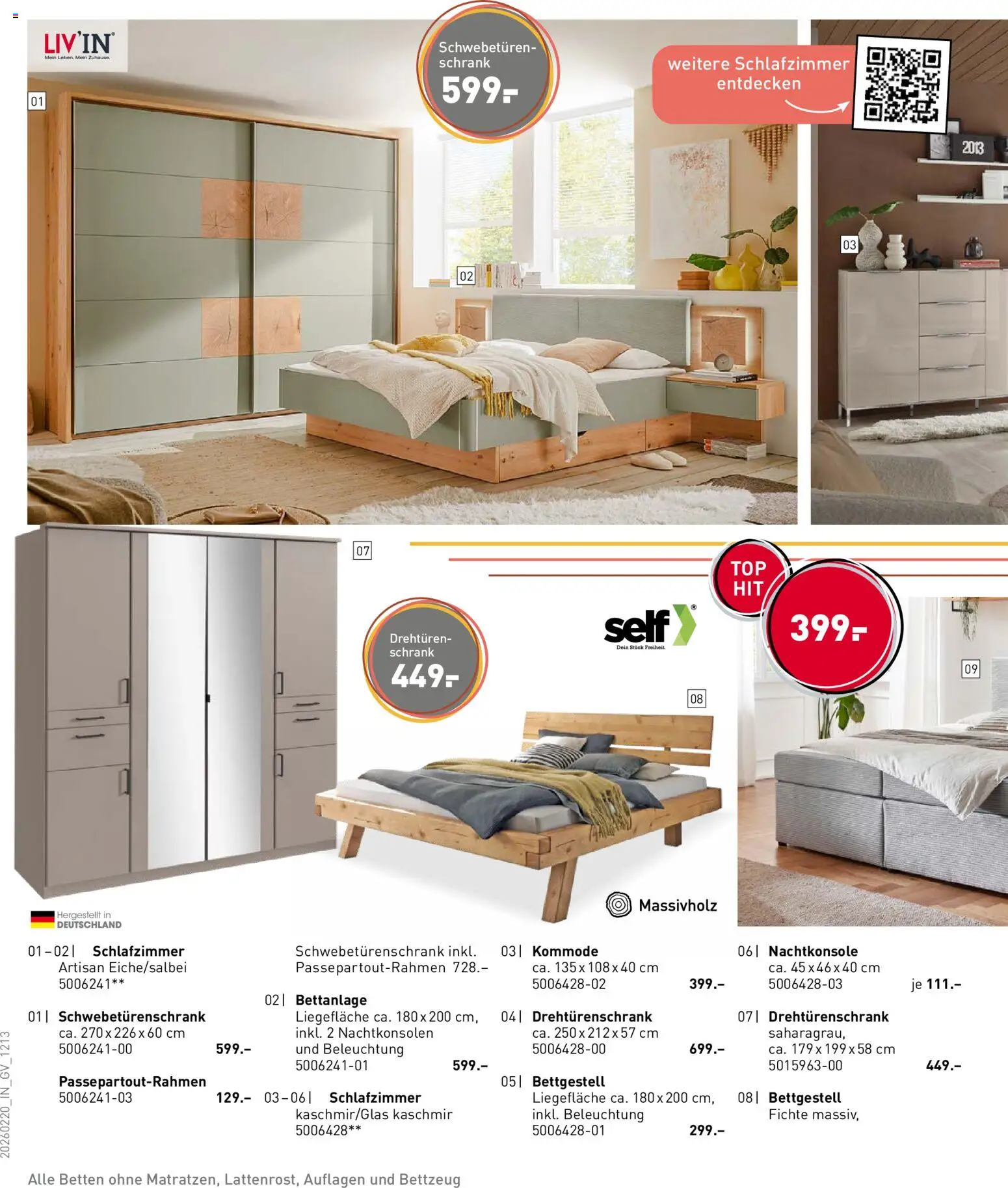 Möbel Martin Prospekt 	 – gültig ab 20.02.2026 | Seite: 12 | Produkte: Kommode, Schwebetürenschrank, Drehtürenschrank, Schrank