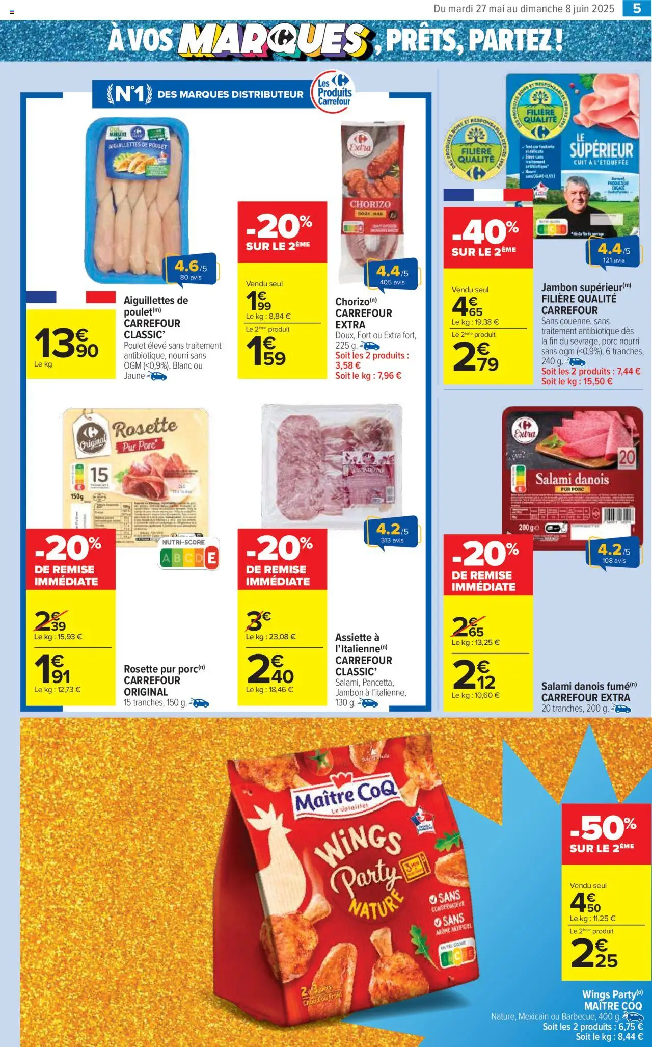 | Page: 7 | Produits: Chorizo, Salami, Jambon, Porc