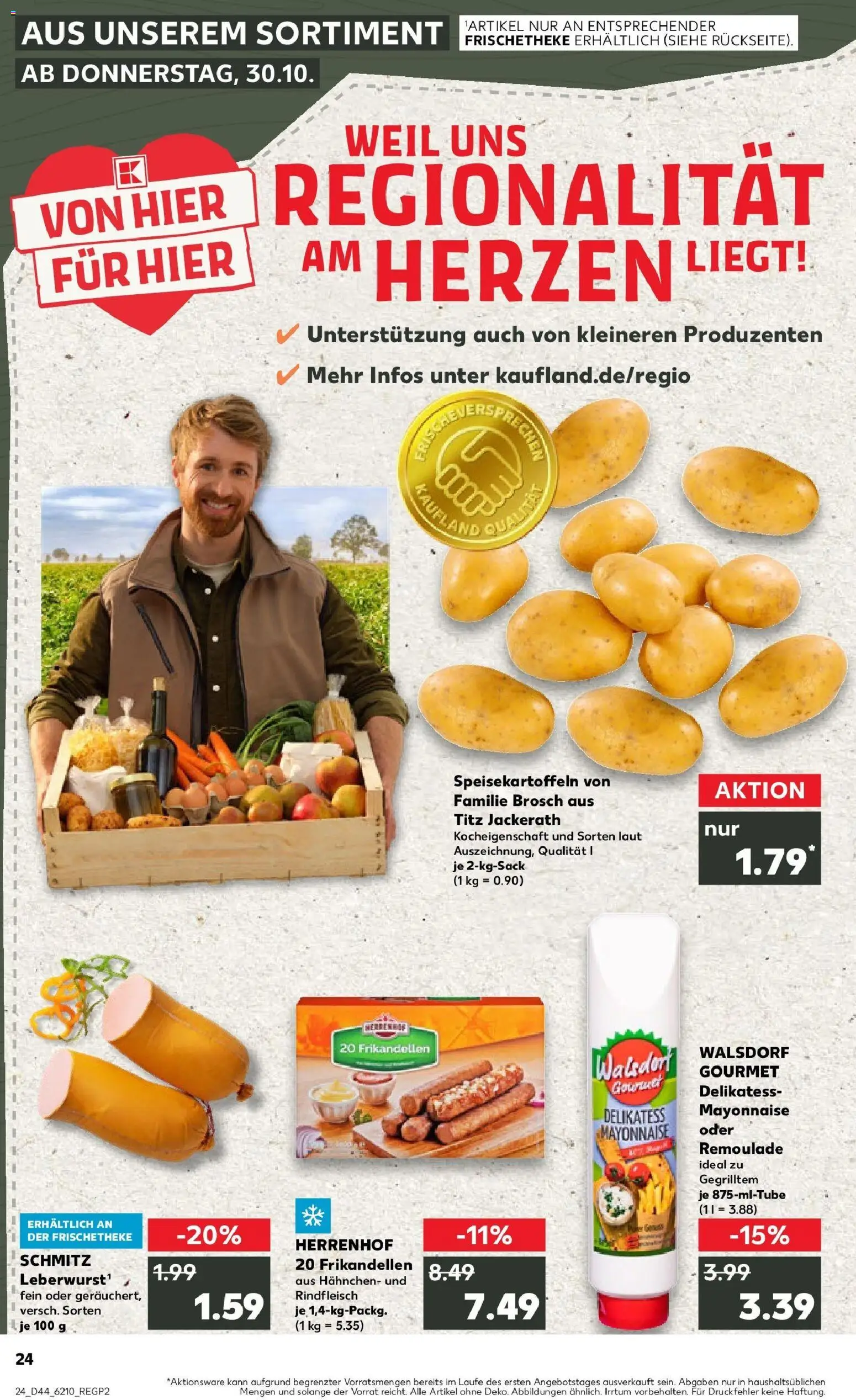 Kaufland prospekt Alsdorf	 – gültig ab 30.10.2025 | Seite: 24 | Produkte: Hahnchen, Mayonnaise, Rindfleisch
