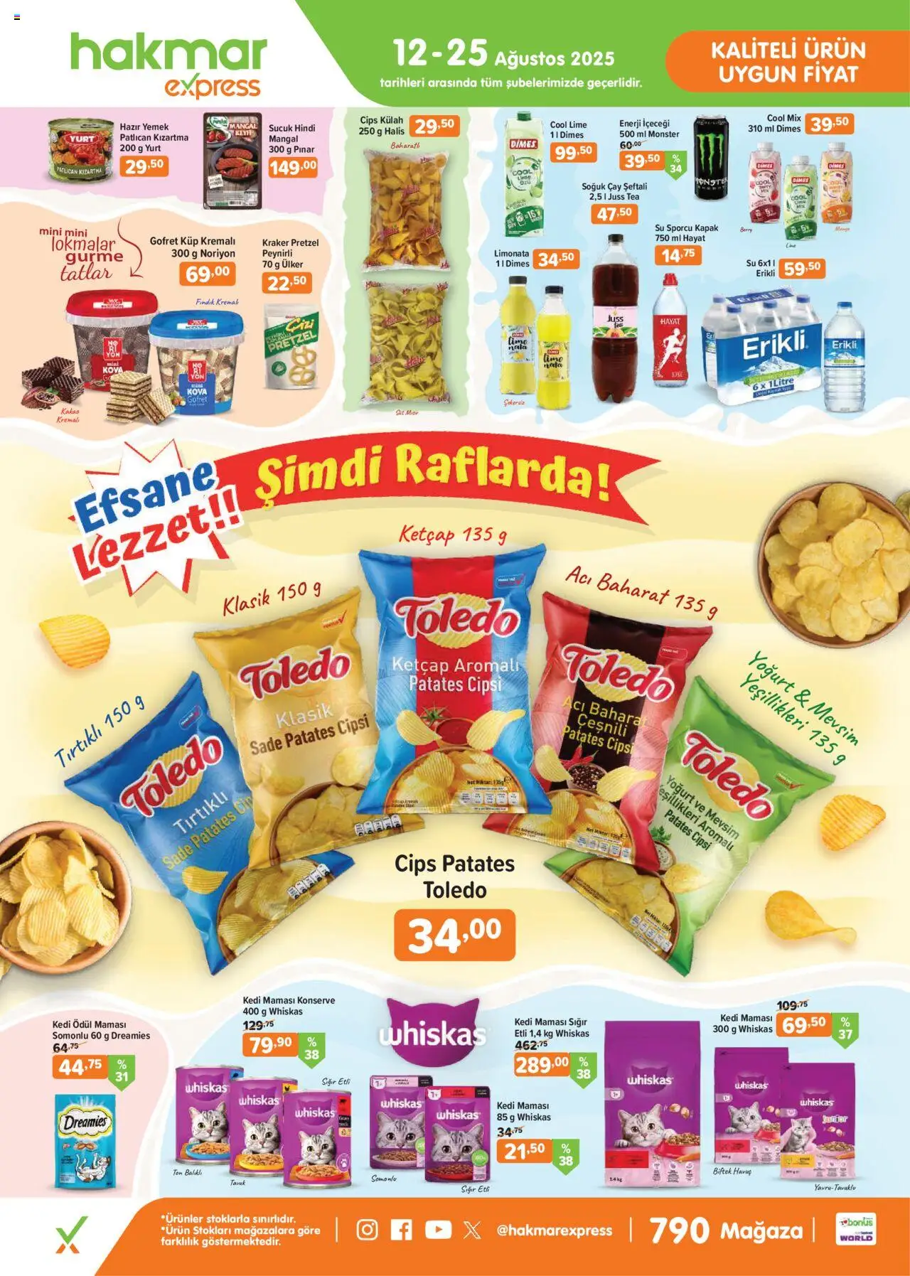 Hakmar Express Katalog - 12.08.2025 tarihinden itibaren geçerlidir | Sayfa: 1 | Ürünler: Yoğurt, Baharat, Enerji içeceği, Soğuk çay