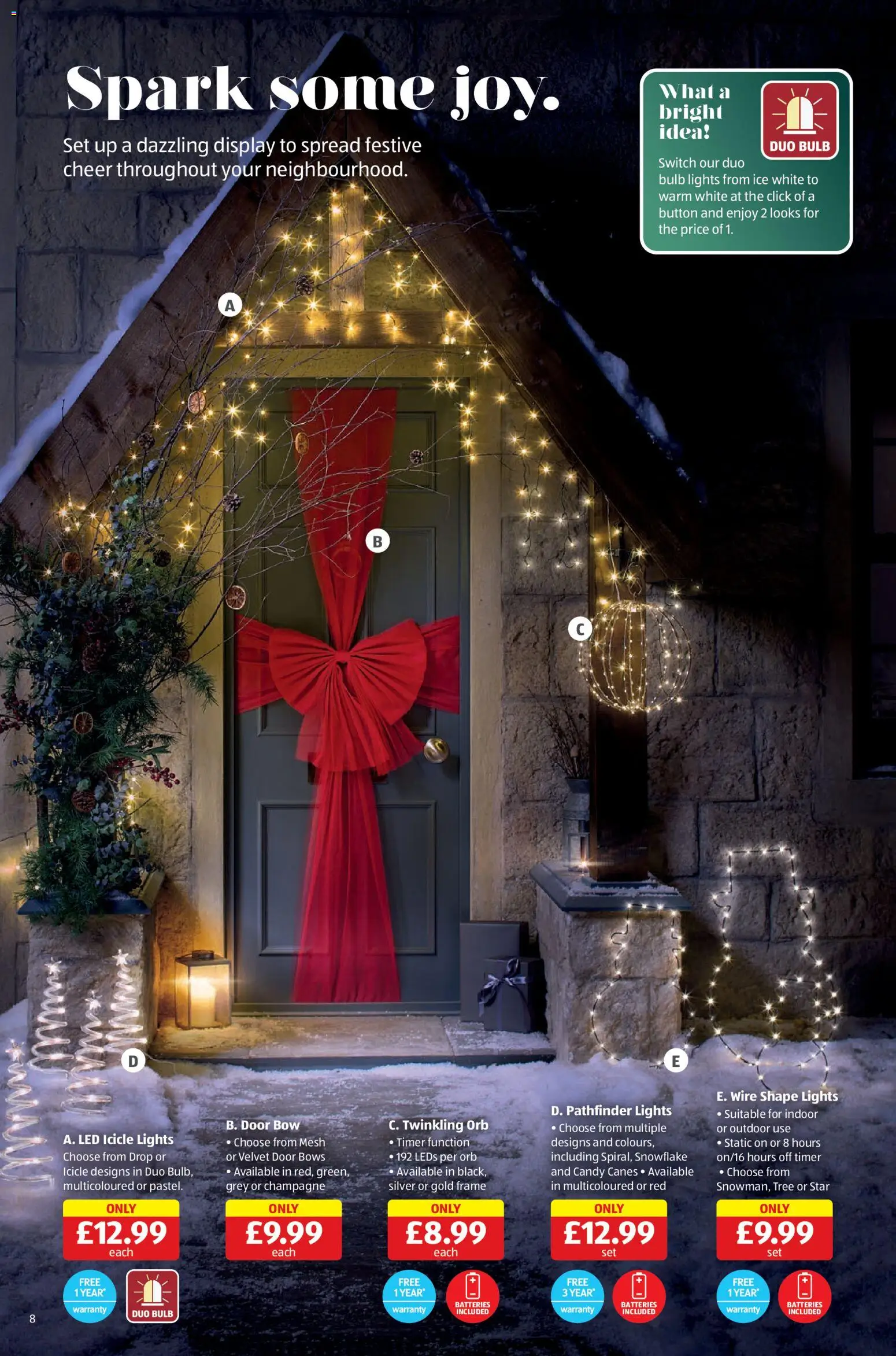 {H1} | Page: 8 | Products: Door, Lights, Champagne