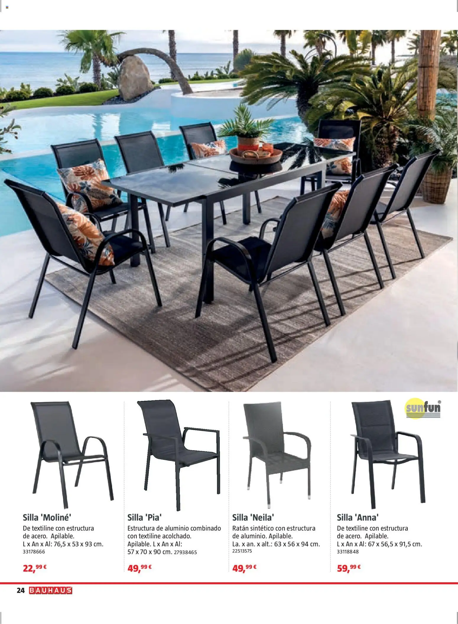 Bauhaus Verano │ válido desde el 16.03.2026 | Página: 24 | Productos: Silla