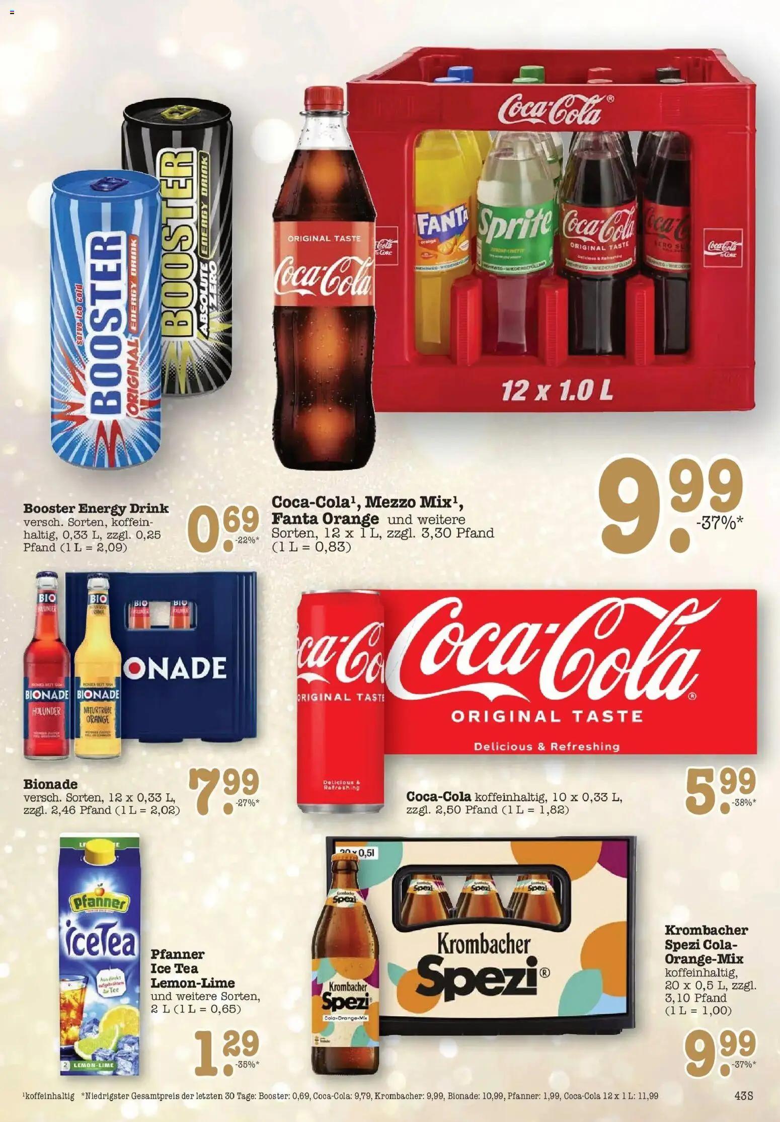 Edeka prospekt Offenbach	 – gültig ab 14.12.2025 | Seite: 43 | Produkte: Fanta, Cola, Bionade, Krombacher
