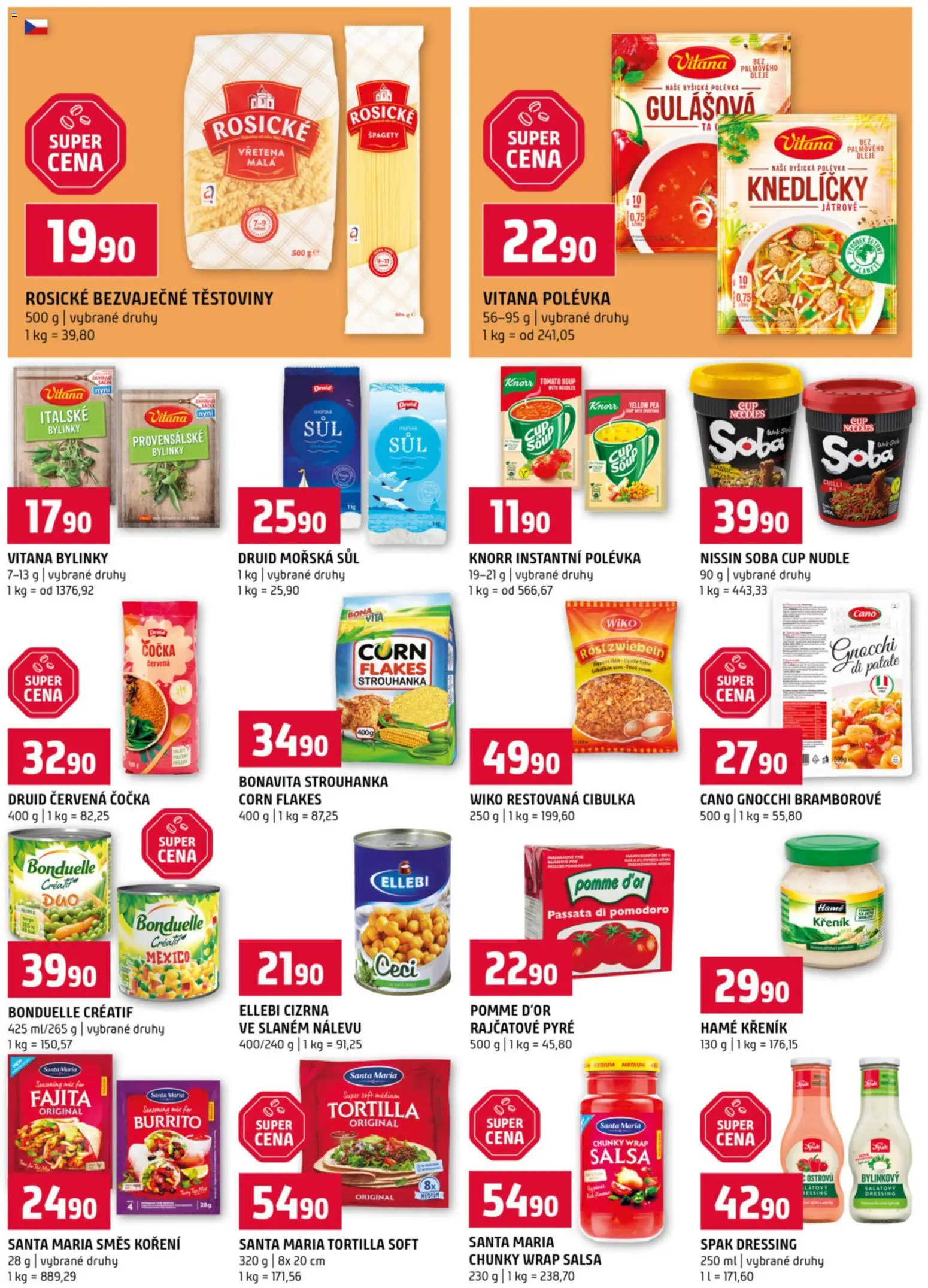 Terno leták od 08.04.2026 | Strana: 10 | Produkty: Oleje, Koření, Tortilla, Nudle