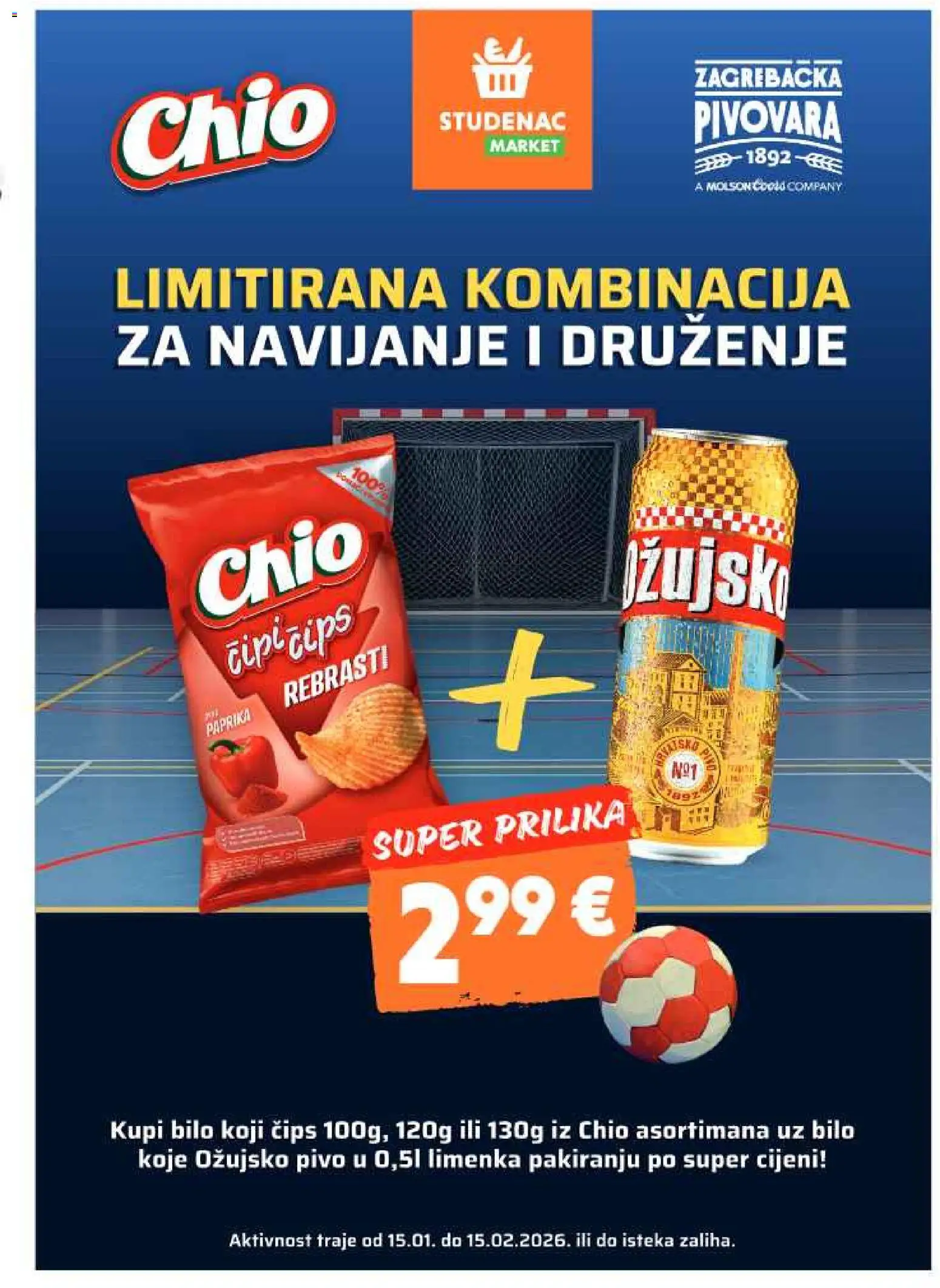 Studenac katalog | vrijedi od 04.02.2026 | Stranica: 33 | Proizvodi: Pivo, Paprika, Čips, Ožujsko