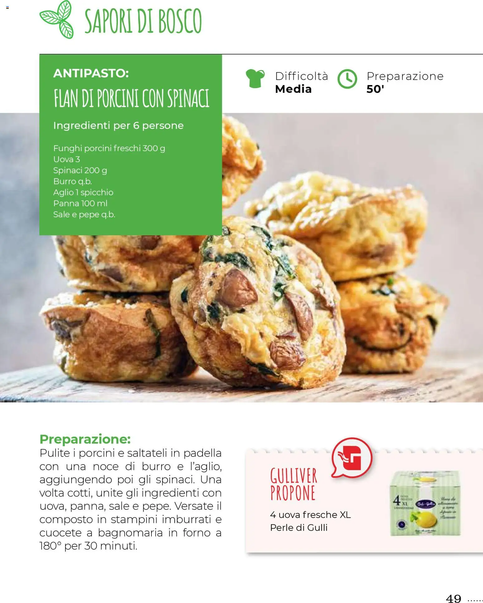 Volantino Gulliver del 31.10.2025 | Pagina: 49 | Prodotti: Uova, Pepe, Aglio, Spinaci