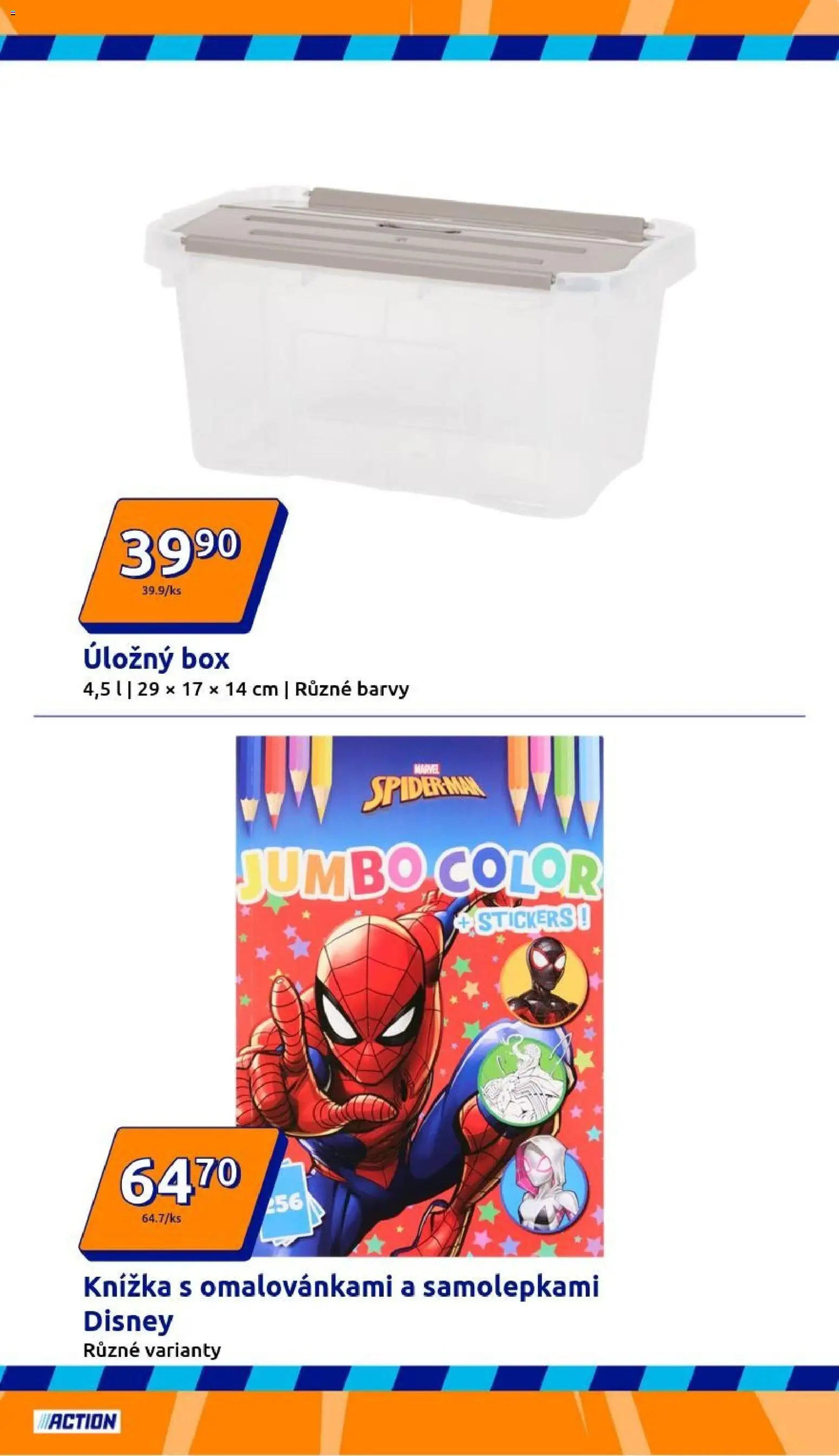 Action leták od 14.01.2026 | Strana: 29 | Produkty: Box, Úložný box, Knížka, Barvy