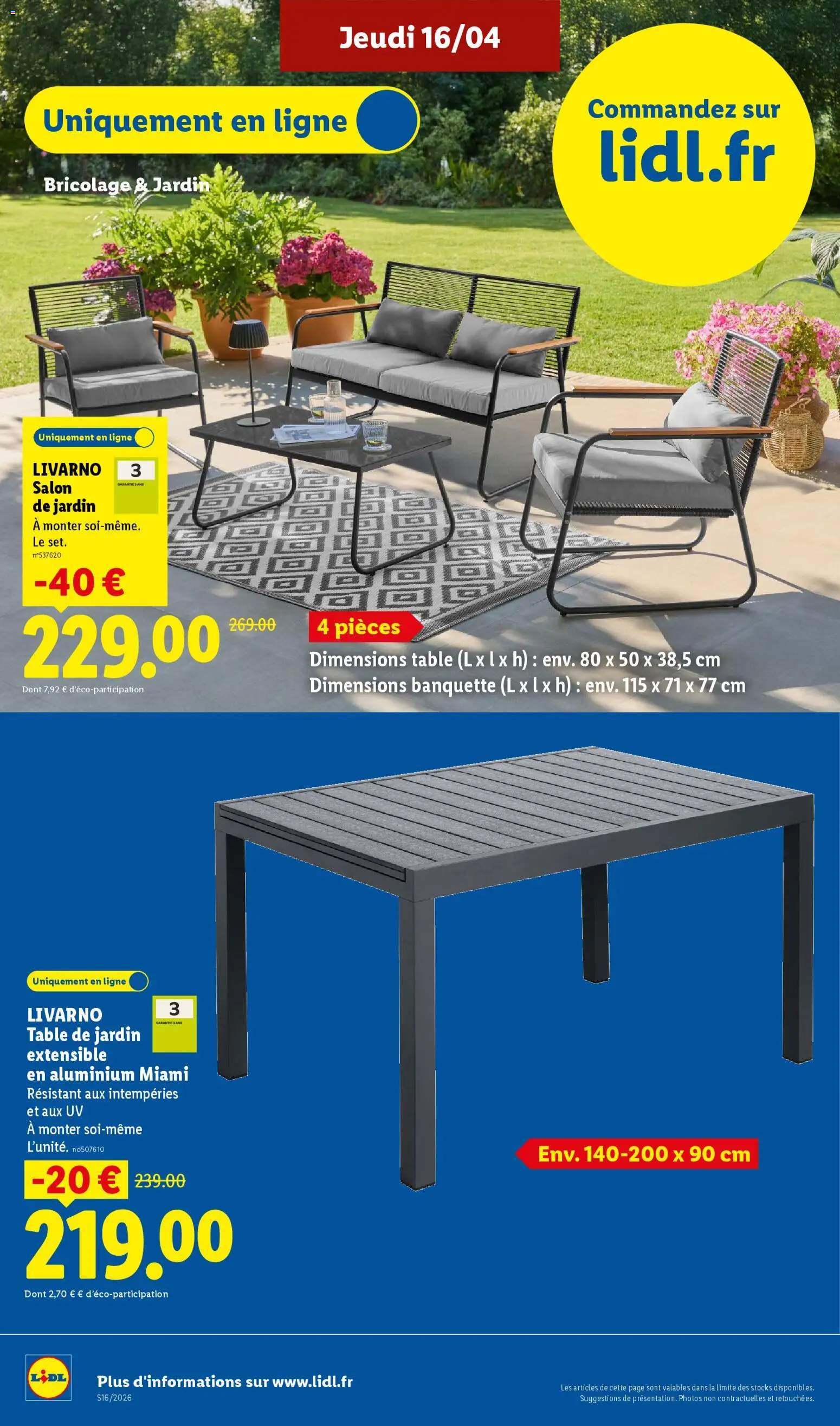 {H1} | Page: 12 | Produits: Salon de jardin, Table de jardin, Table