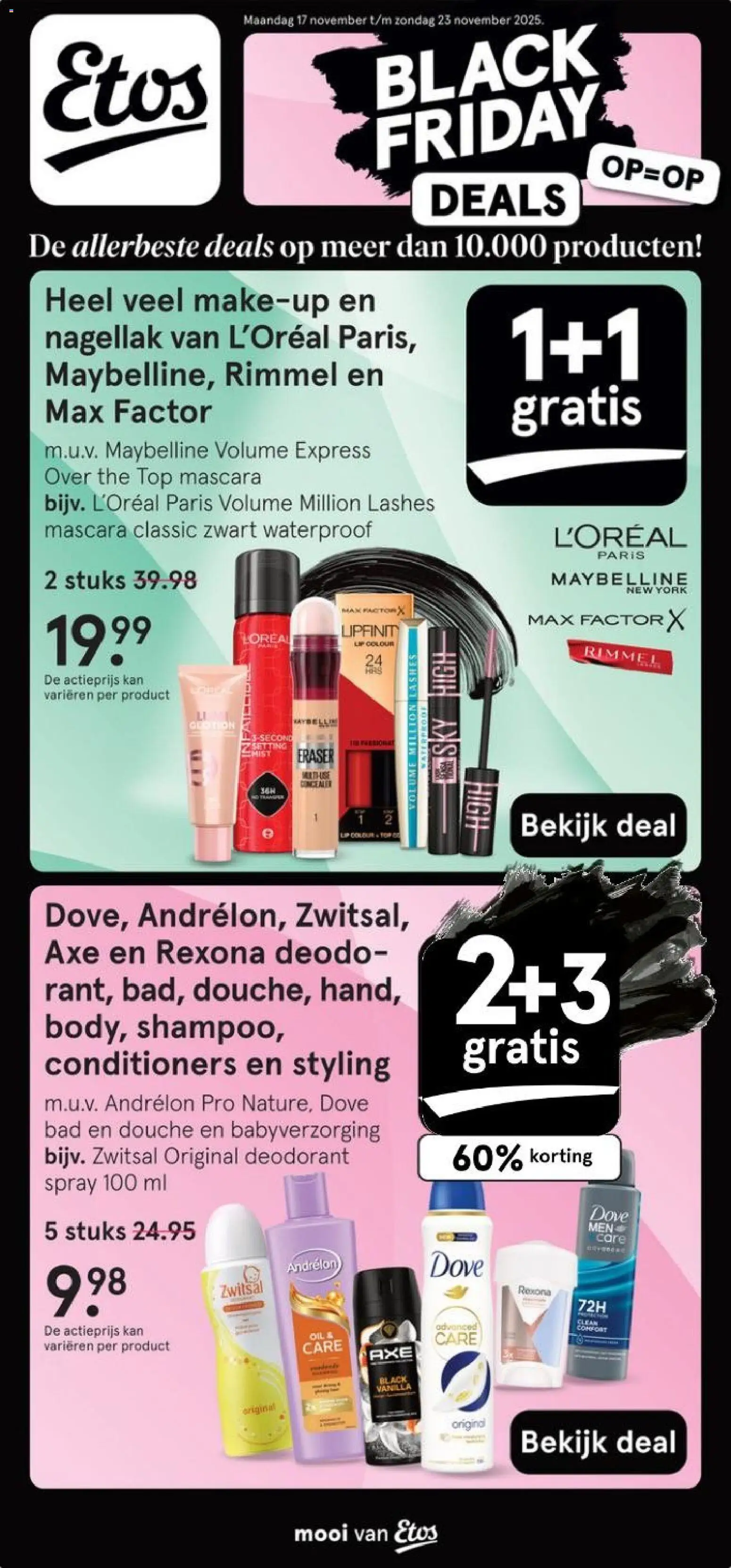 {H1} | Pagina: 1 | Producten: Deodorant, Bad, Mascara, Nagellak