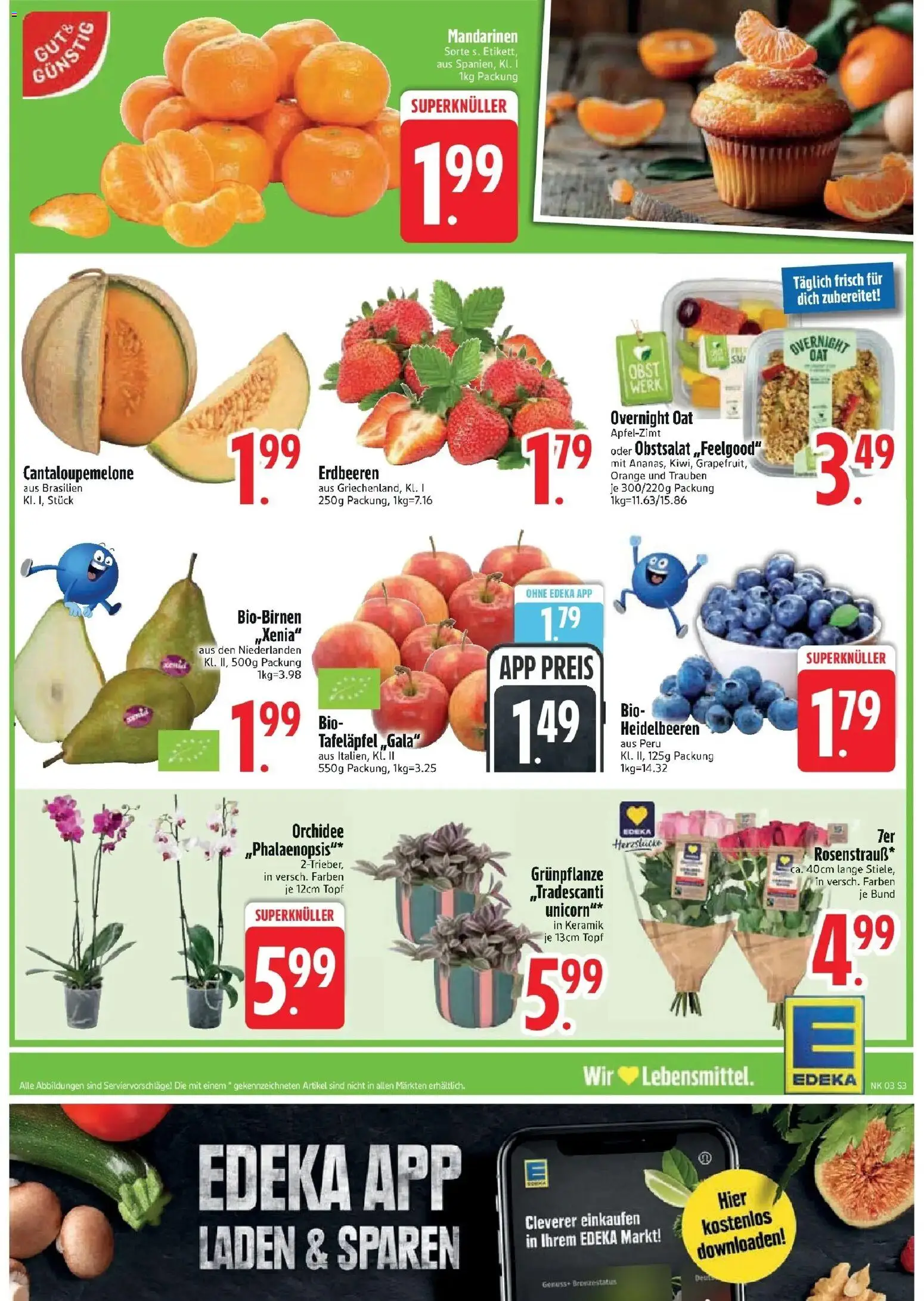 Edeka prospekt Inning/Ammersee	 – gültig ab 11.01.2026 | Seite: 5 | Produkte: Trauben, Orchidee, Heidelbeeren, Erdbeeren